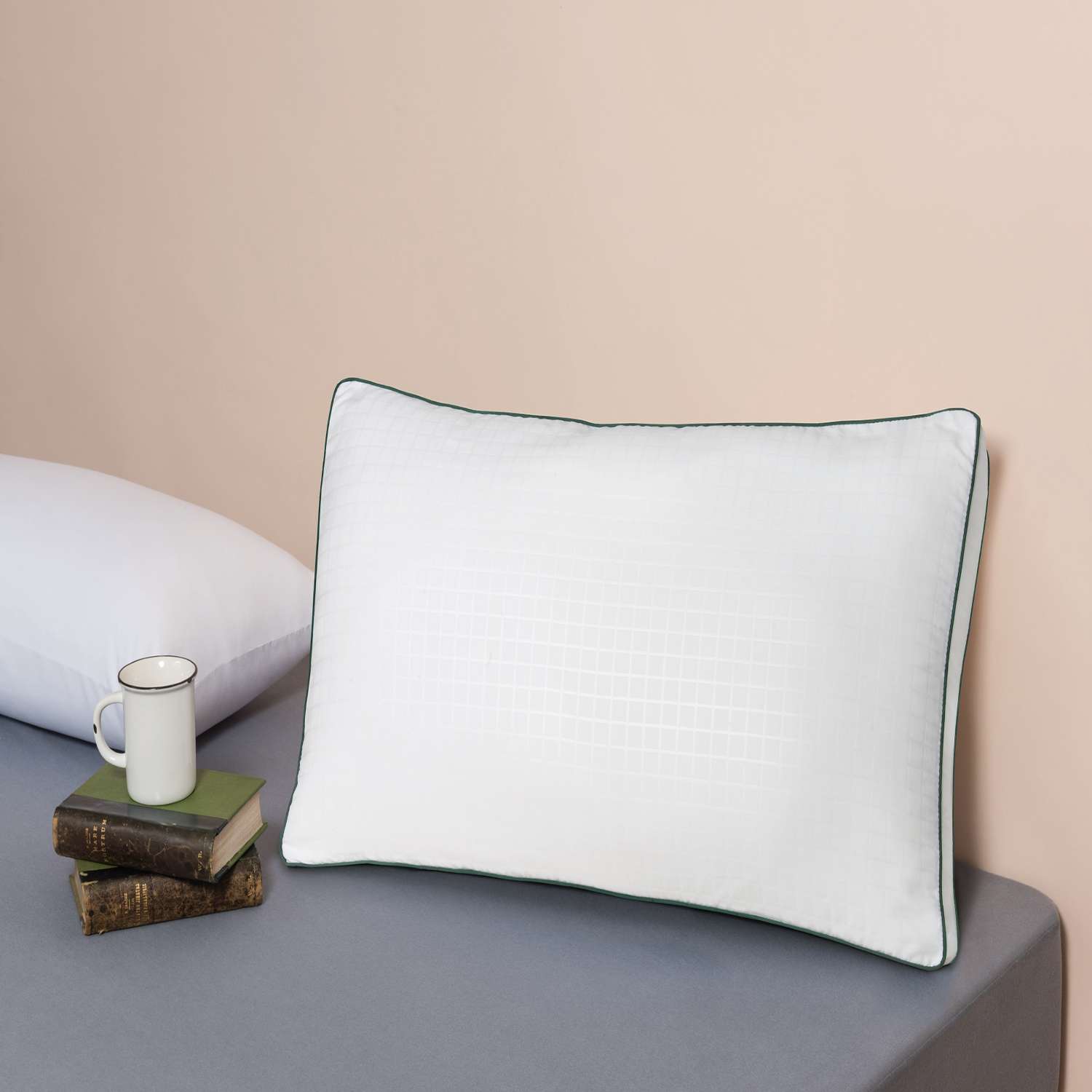 Almohada de fibra Lia Velfont - Blanco 70 x 40 cm Blanco-3