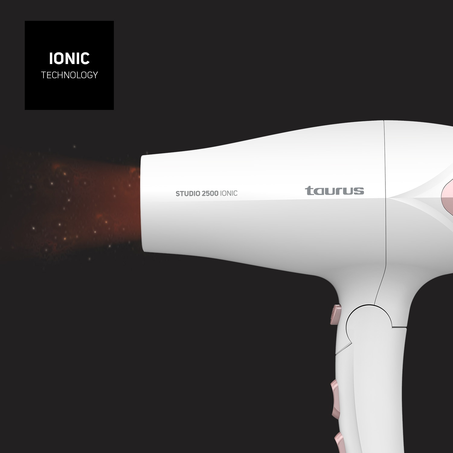 Secador de pelo Taurus Studio 2500 Ionic - Blanco Blanco-4