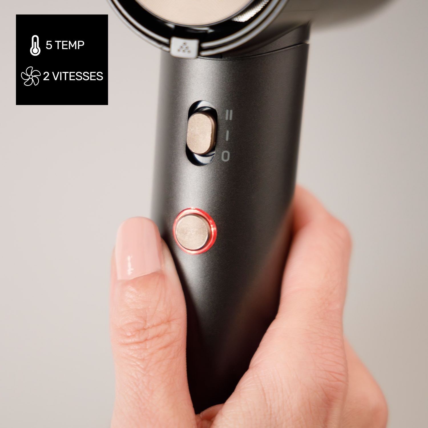 Secador de pelo Taurus Digital Force Compact+ - Gris Gris-4