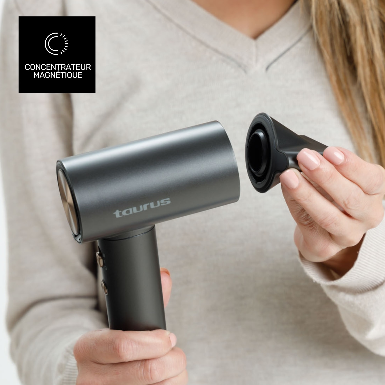 Secador de pelo Taurus Digital Force Compact+ - Gris Gris-5