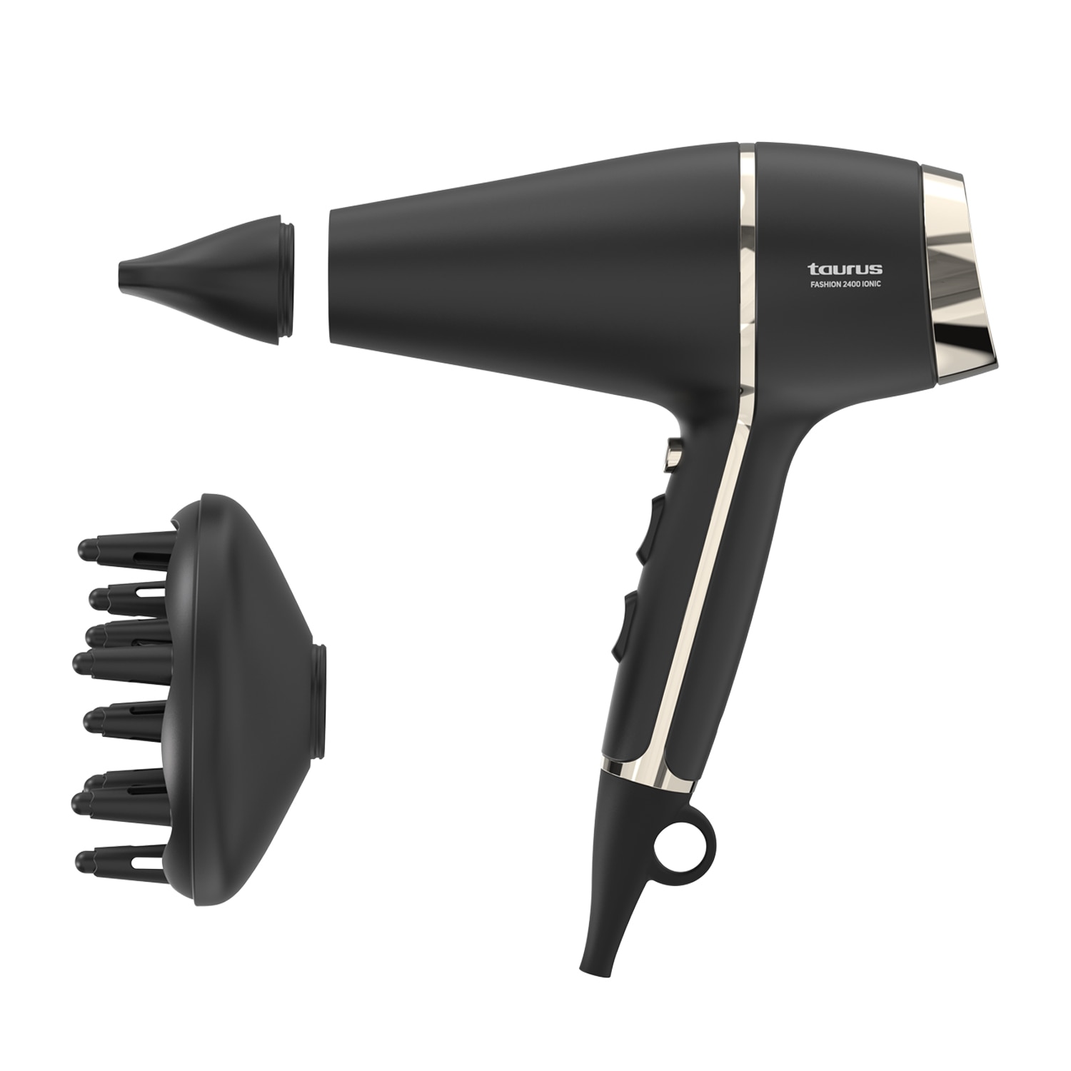 Secador de pelo Taurus Fashion 2400 Ionic Motor AC - Negro Negro-1