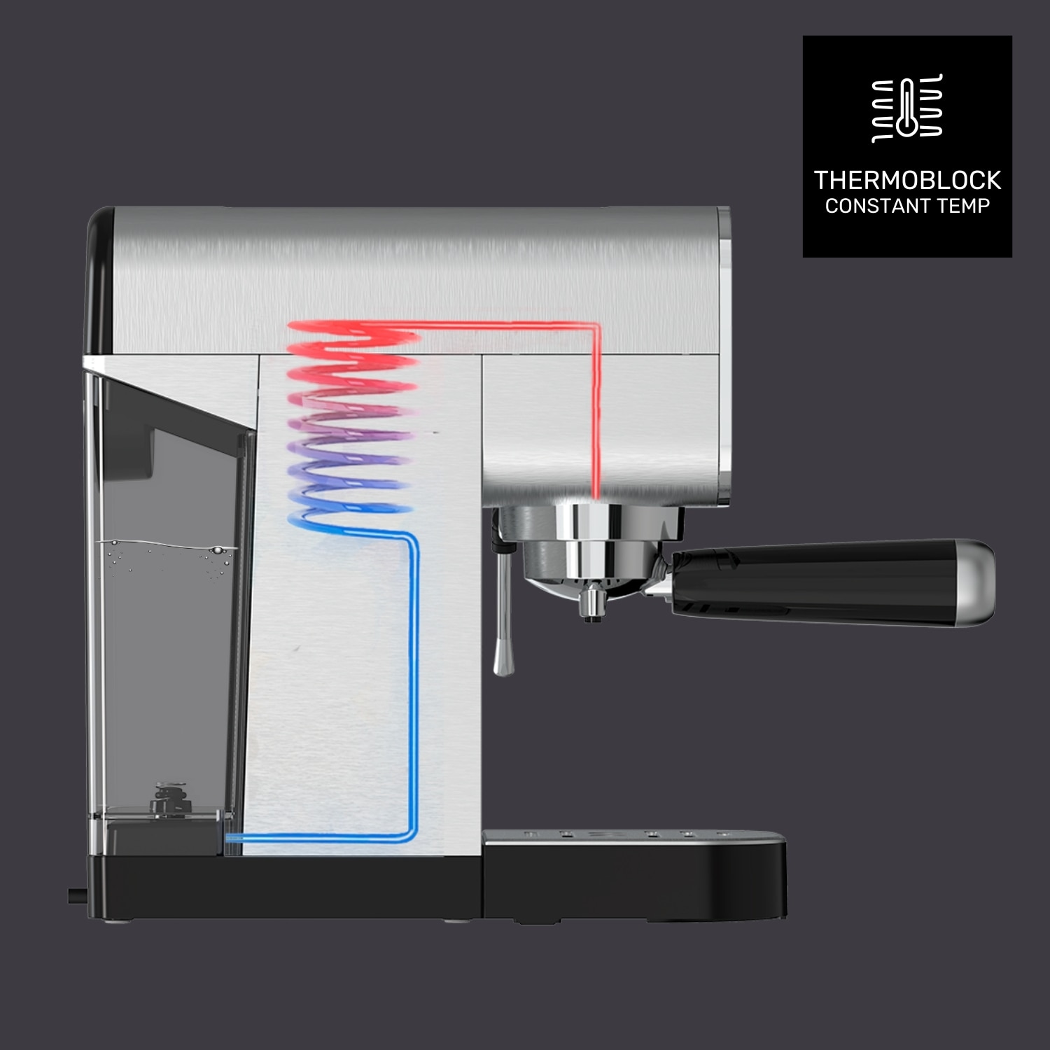 Imagen 3 de Cafetera Espresso manual Taurus Euforia Digital 20 bares - Negro Negro