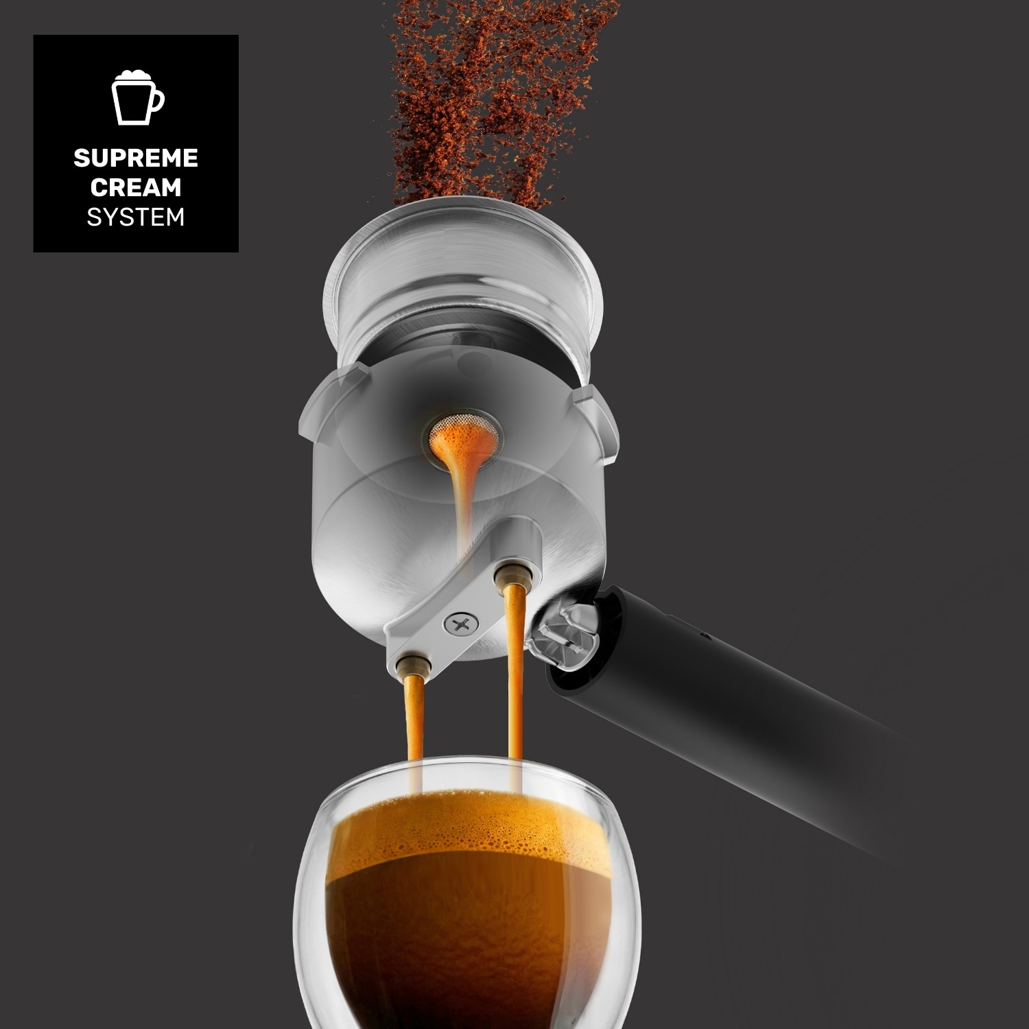 Imagen 5 de Cafetera Espresso manual Taurus Euforia Digital 20 bares - Negro Negro