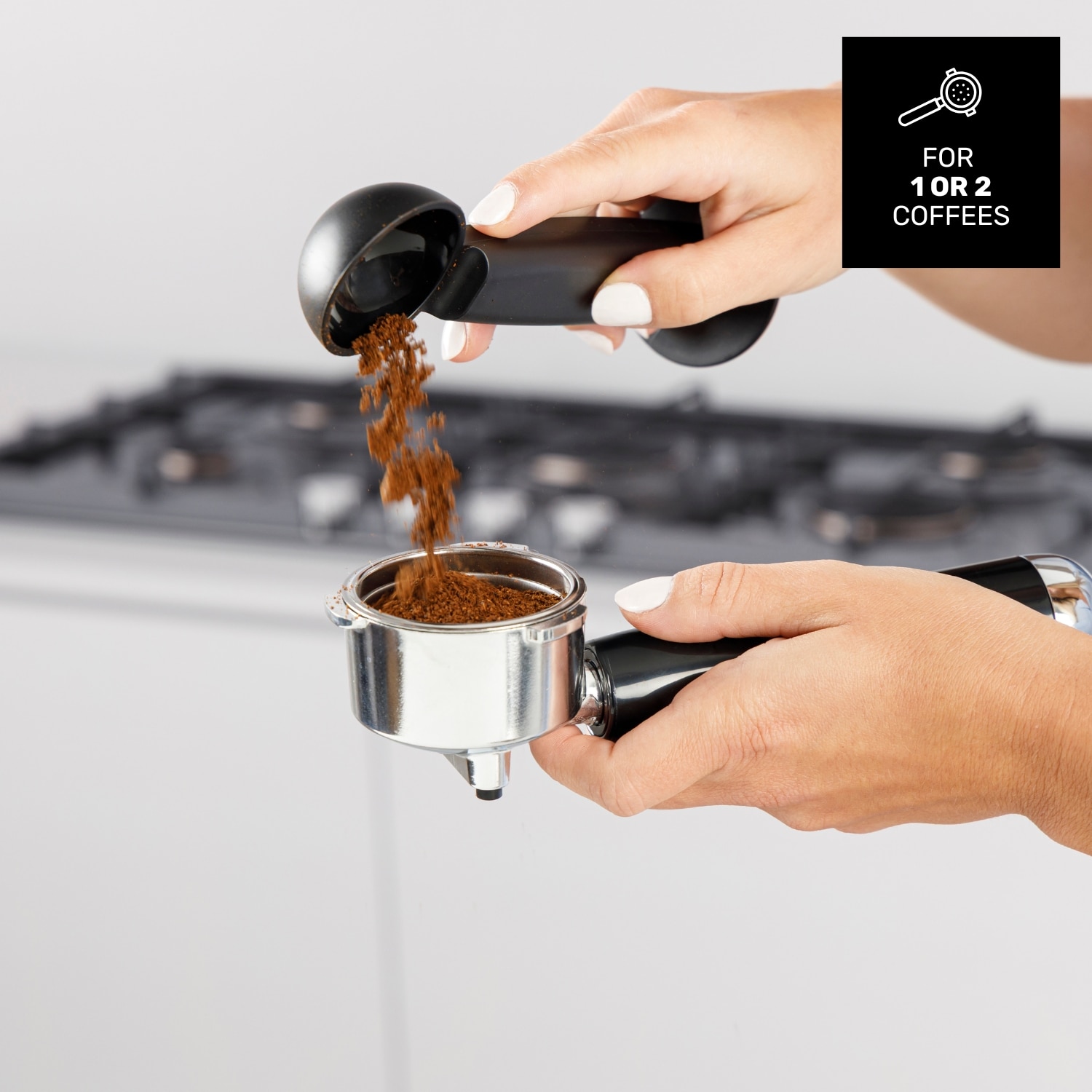 Imagen 6 de Cafetera Espresso manual Taurus Euforia Digital 20 bares - Negro Negro