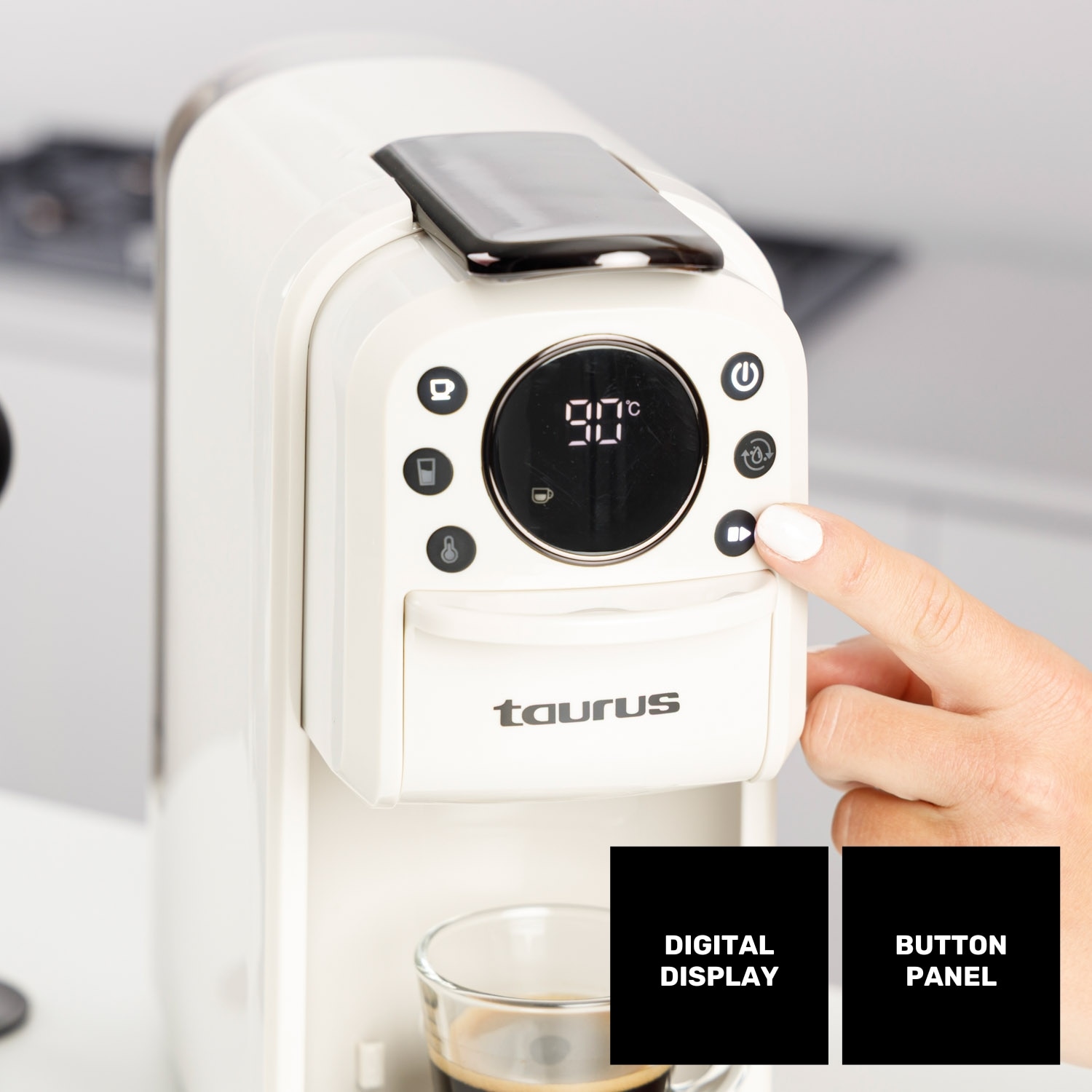 Cafetera Espresso manual Taurus Moka Bari 20 bares - Crema Crema-3