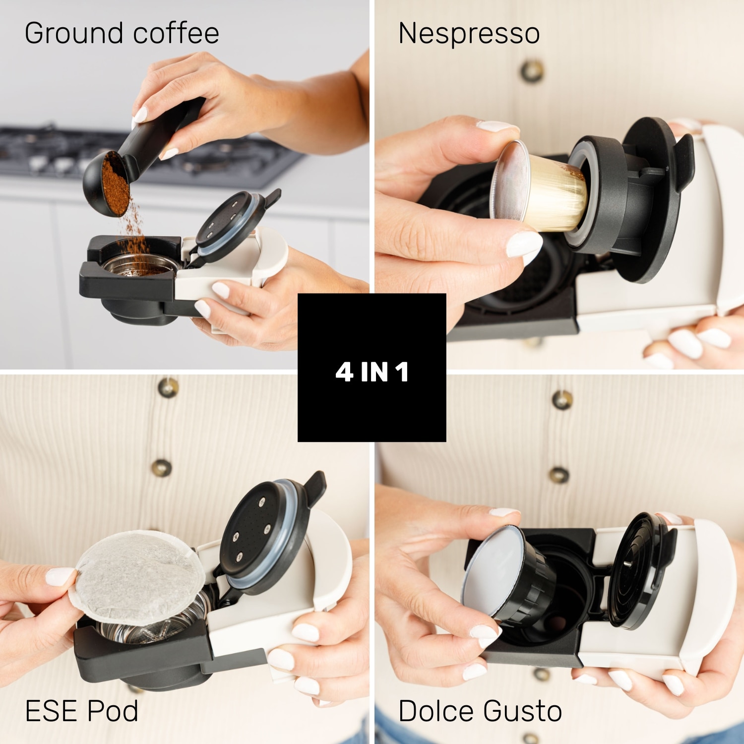 Cafetera Espresso manual Taurus Moka Bari 20 bares - Crema Crema-4