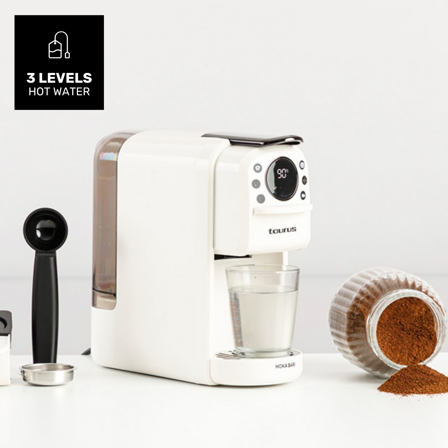 Cafetera Espresso manual Taurus Moka Bari 20 bares - Crema Crema-6