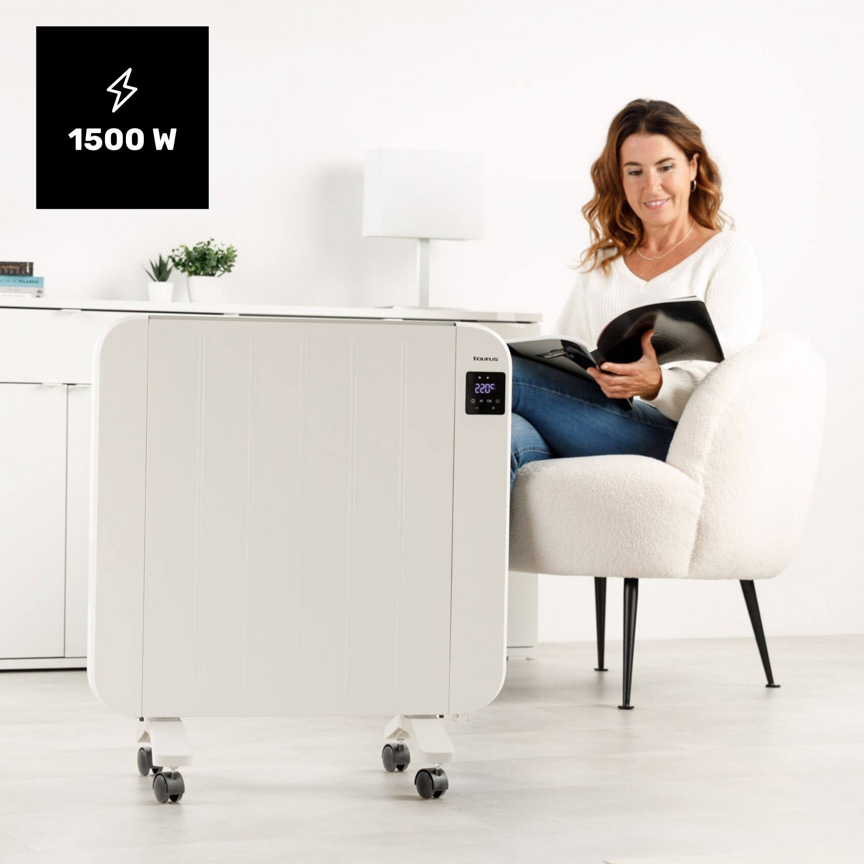 Emisor térmico Taurus Nepal 1500W - Blanco Blanco-2