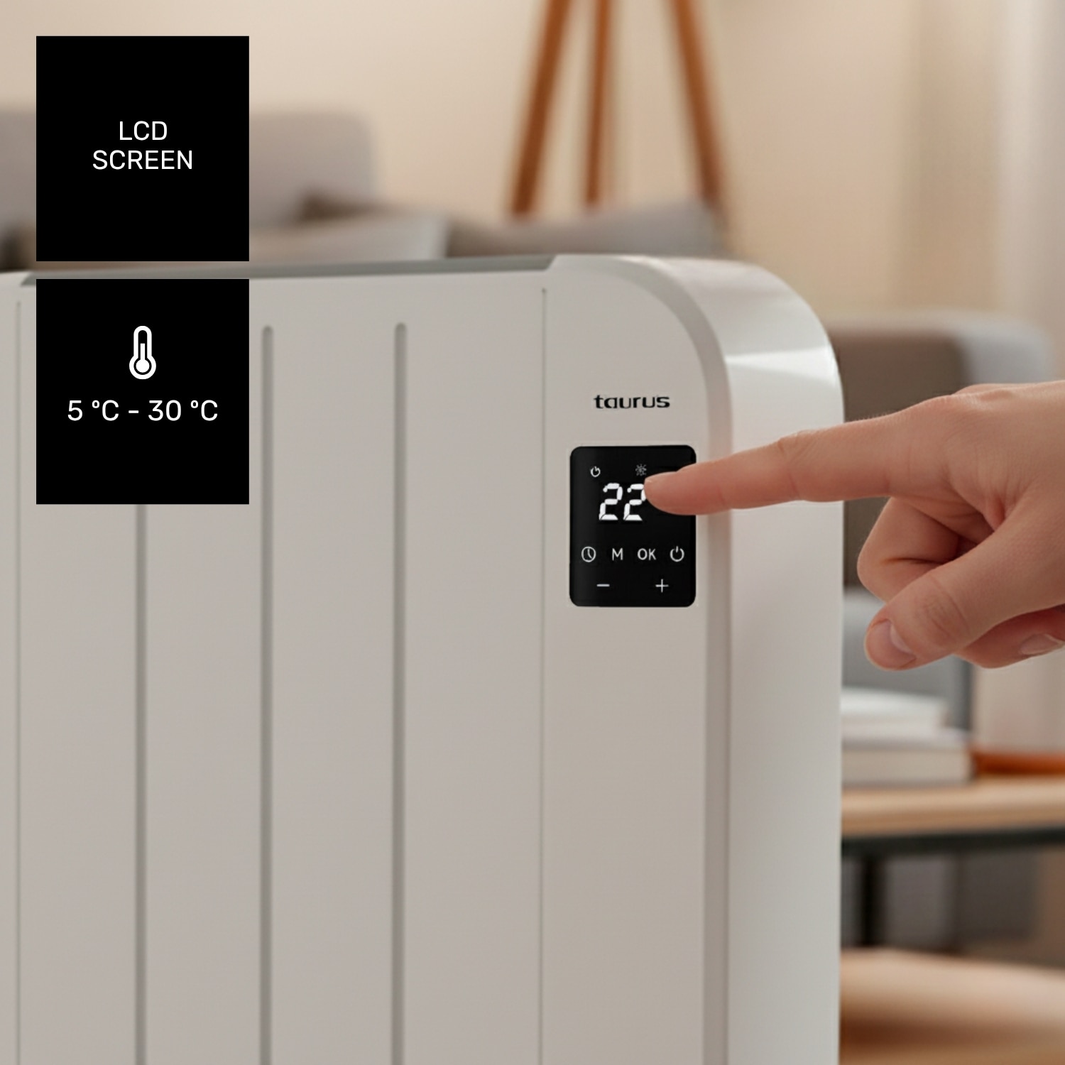 Emisor térmico Taurus Nepal 1000W - Blanco Blanco-3