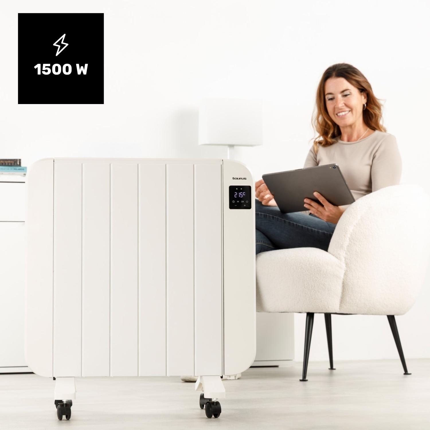 Emisor térmico de aluminio Taurus Persia 1500 TT1502 con 6 elementos - Blanco Blanco-2