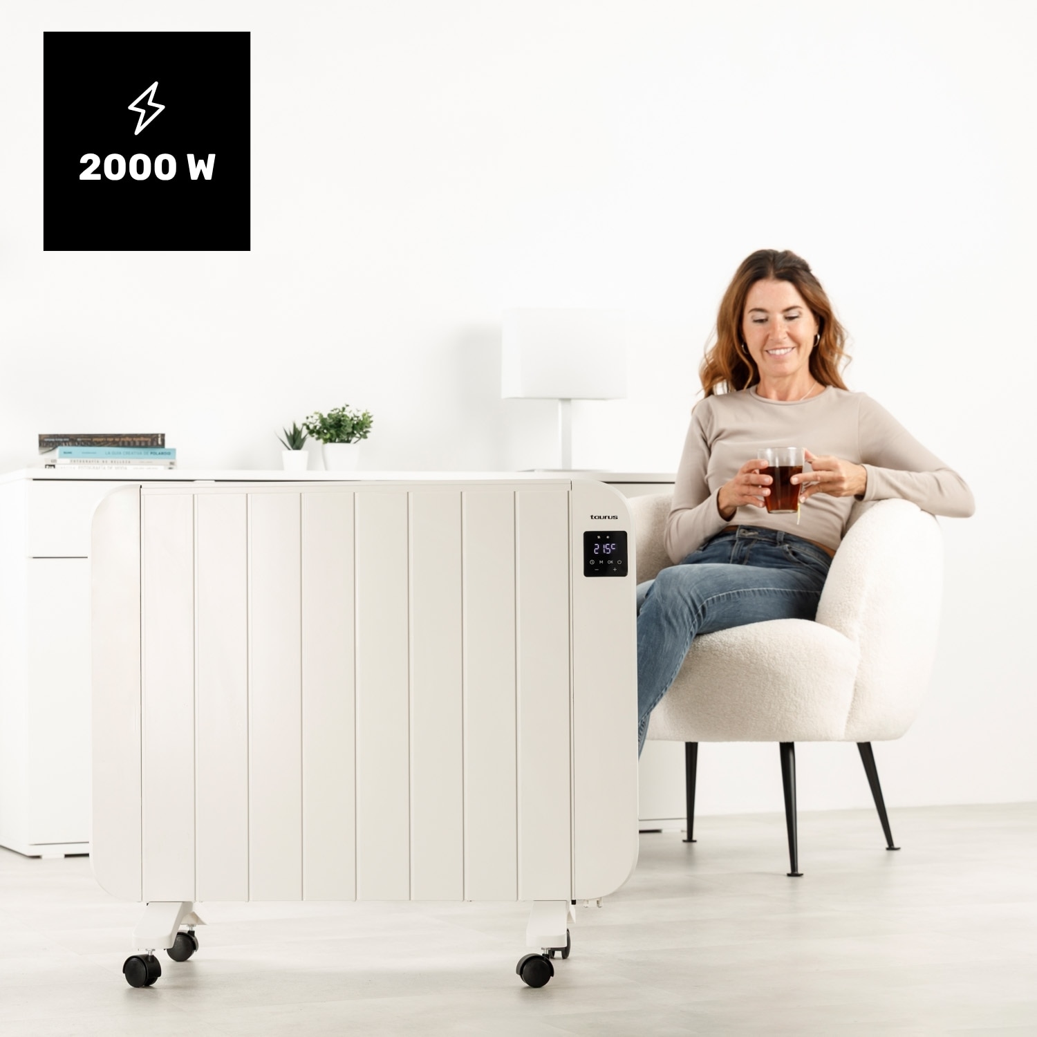Emisor térmico de aluminio Taurus Persia 2000 TT2002 con 10 elementos - Blanco Blanco-2