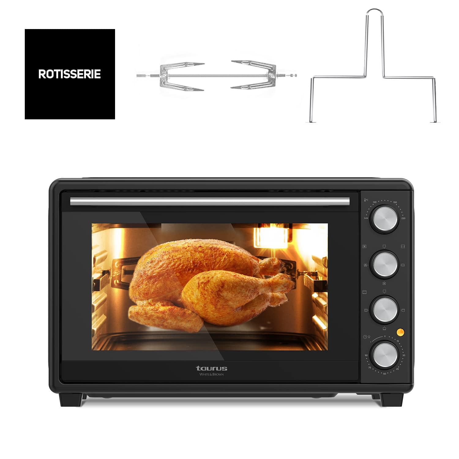 Horno de sobremesa Taurus 45 L - Horizon 45 - Negro Negro-3