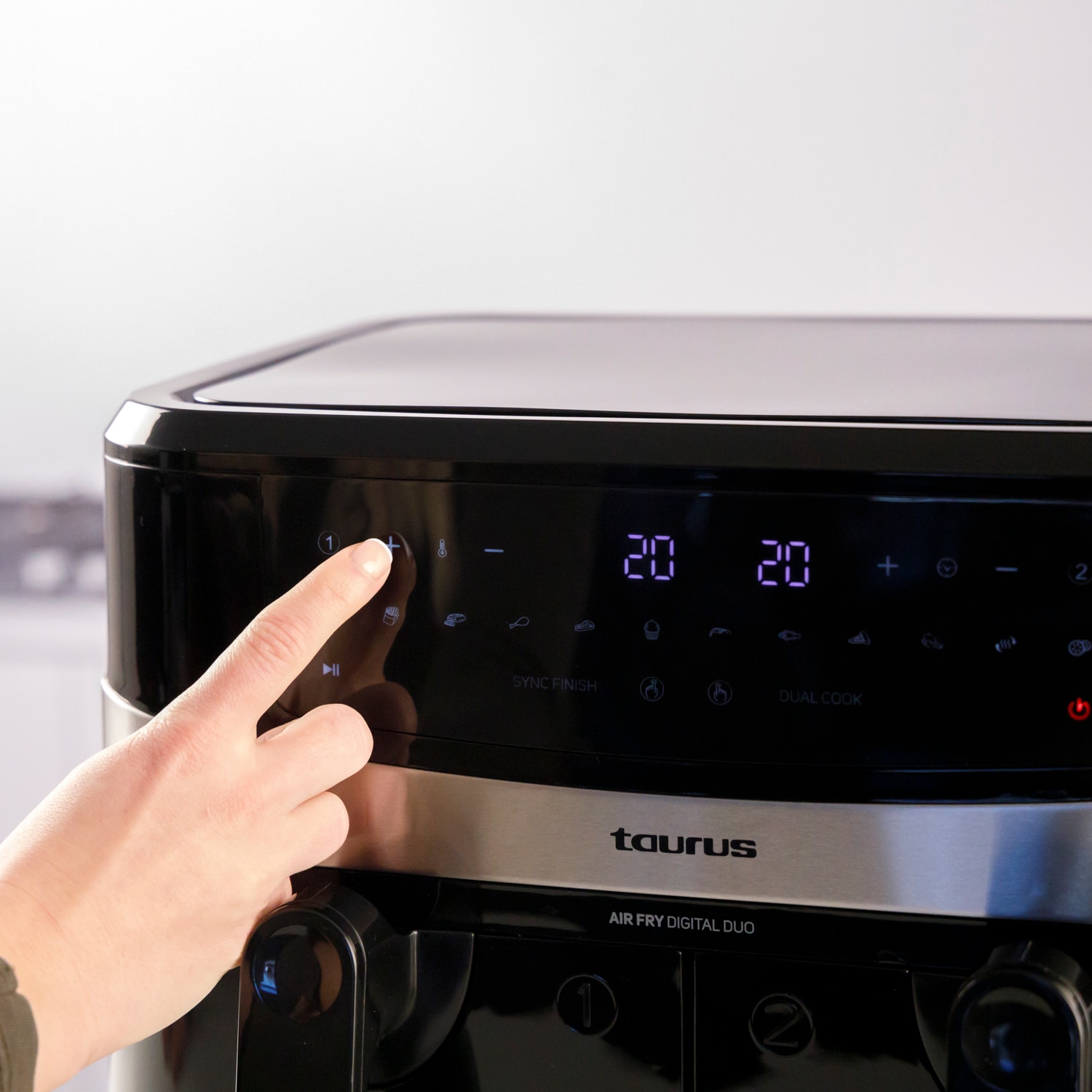 Fritadeira Air Fryer Dupla Taurus Air Fry Digital Duo Preto-6