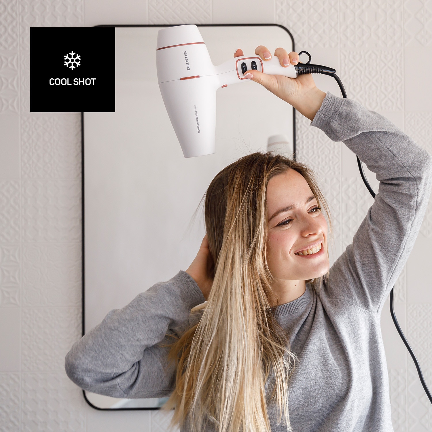 Secador de pelo Taurus Digital Shining 2200 Ionic - Blanco Blanco-2