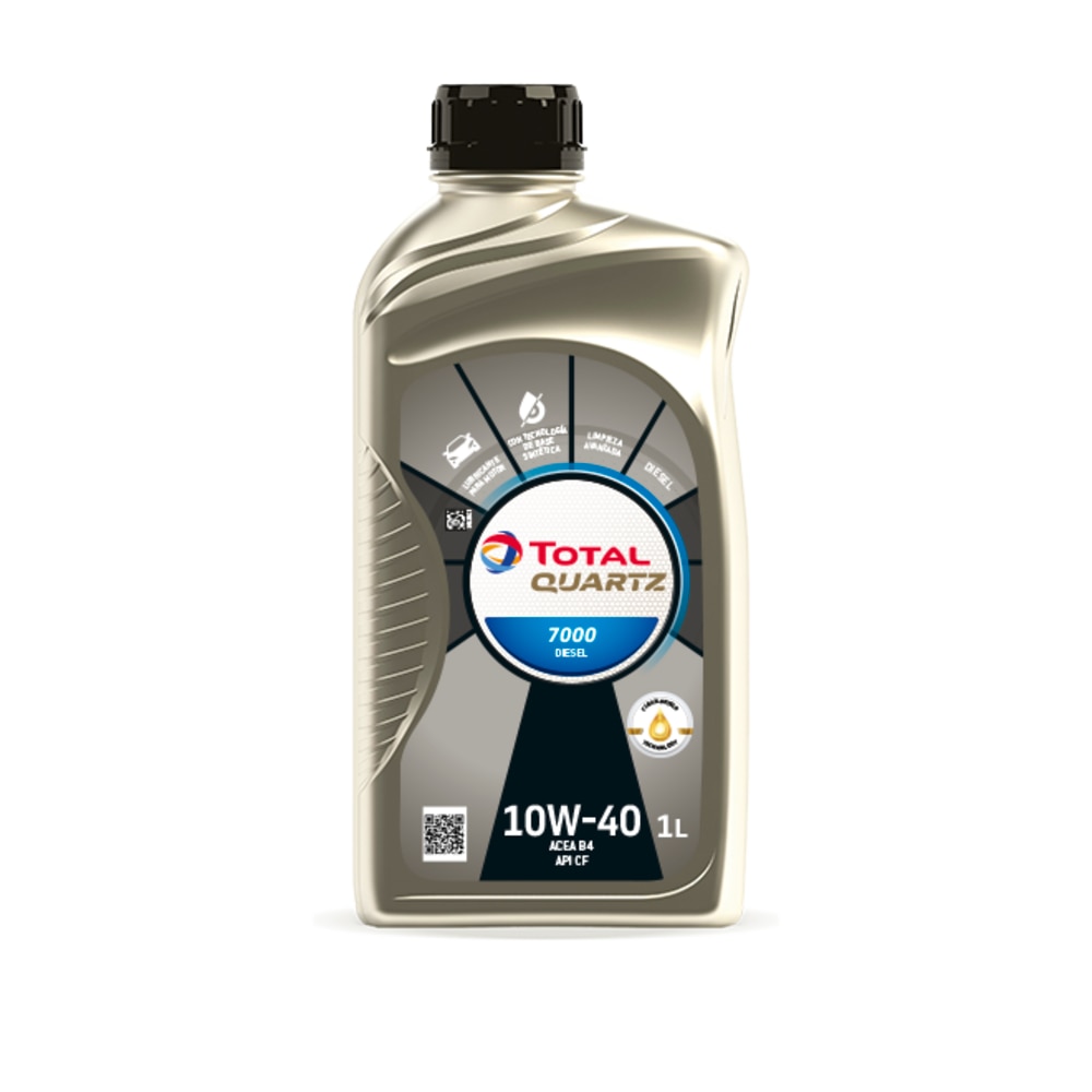 Aceite de coche Quartz 7000 10W40 Diesel 1L Total 1