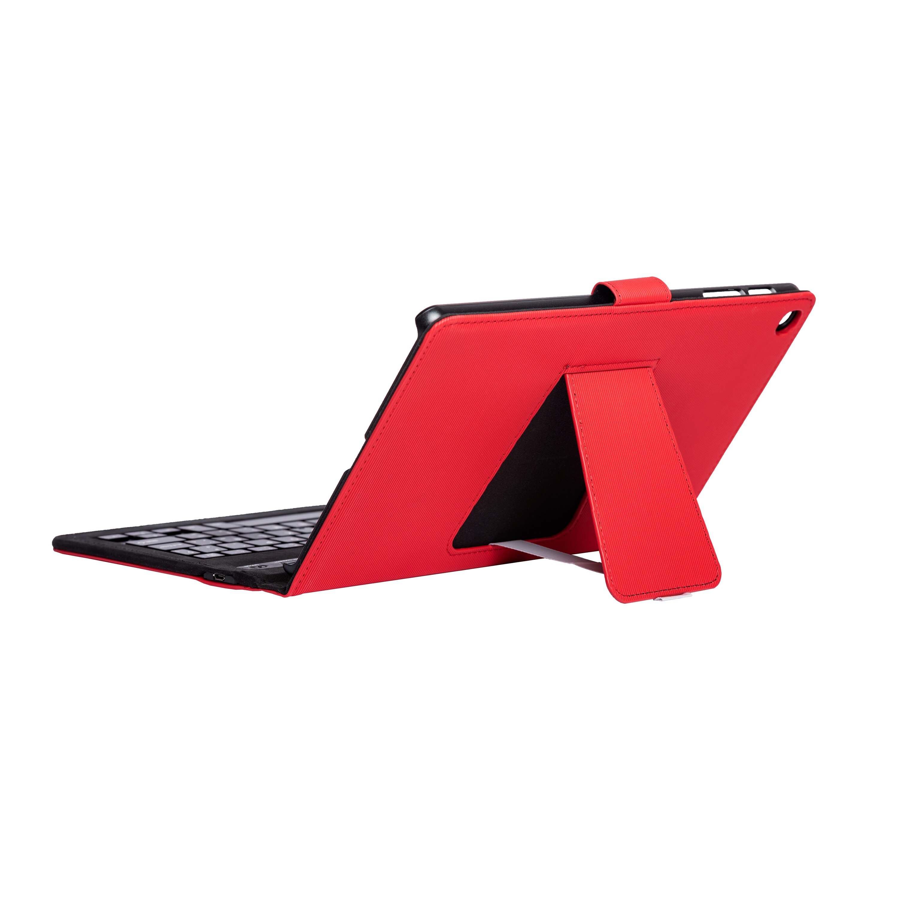 Funda Silver HT para tablet Samsung TAB A 2019 (T510/T515) con teclado Bluetooth - Rojo Rojo-3