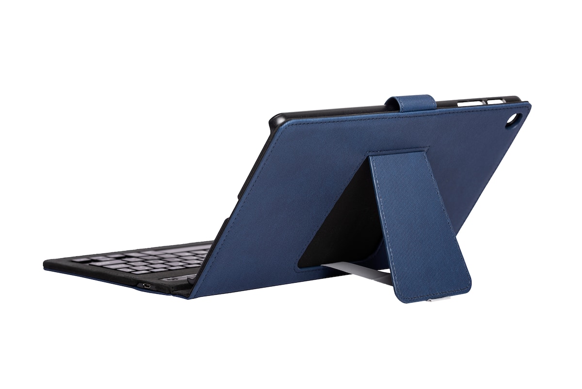 Funda Silver HT Samsung TAB A7 2020 (T500/505) 10.4 teclado Bluetooth Azul-2