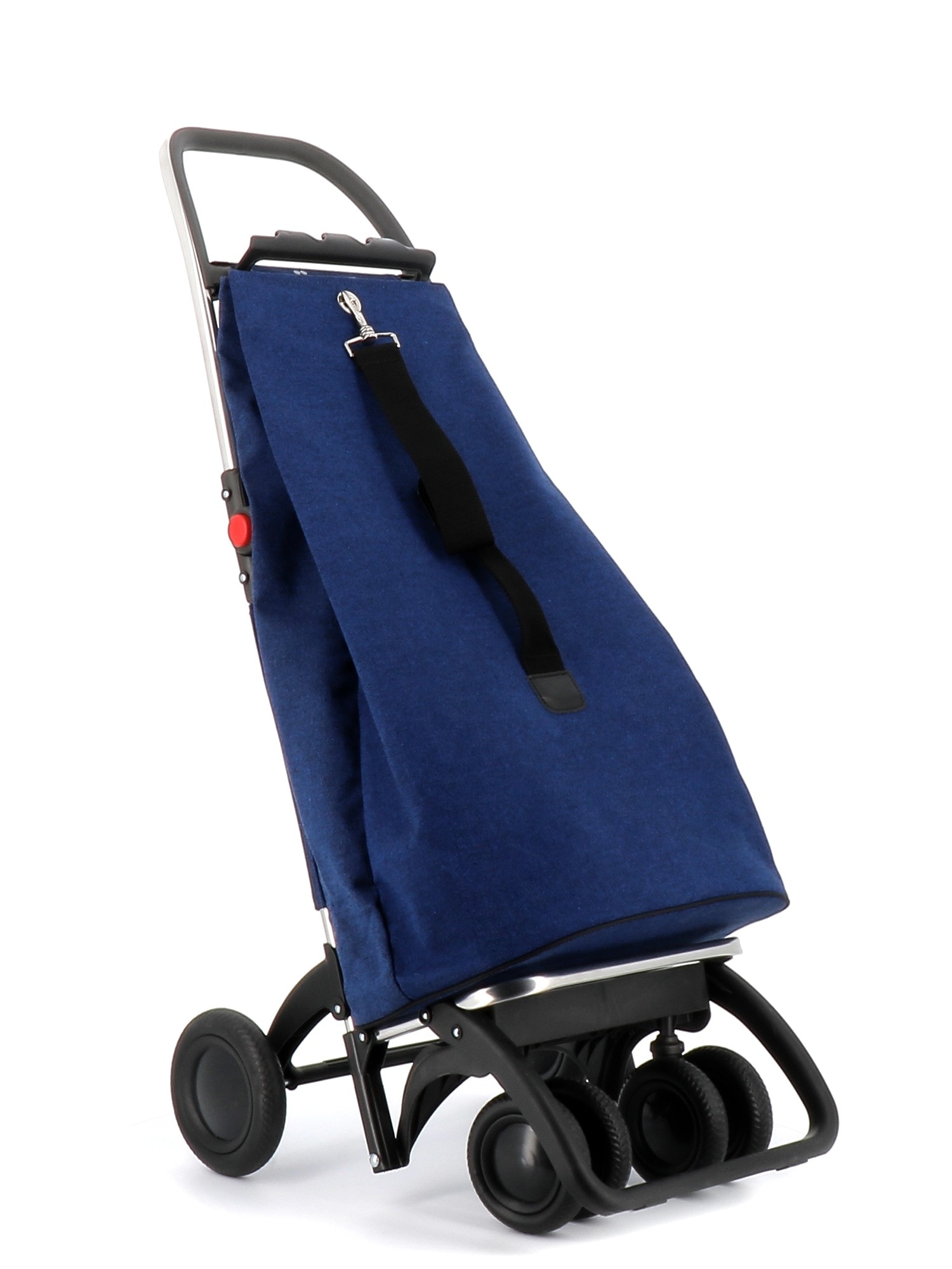 Imagen 5 de Carro de la compra EcoSak 4 Ruedas 2 Giratorias Plegable Rolser - Azul marino Azul marino