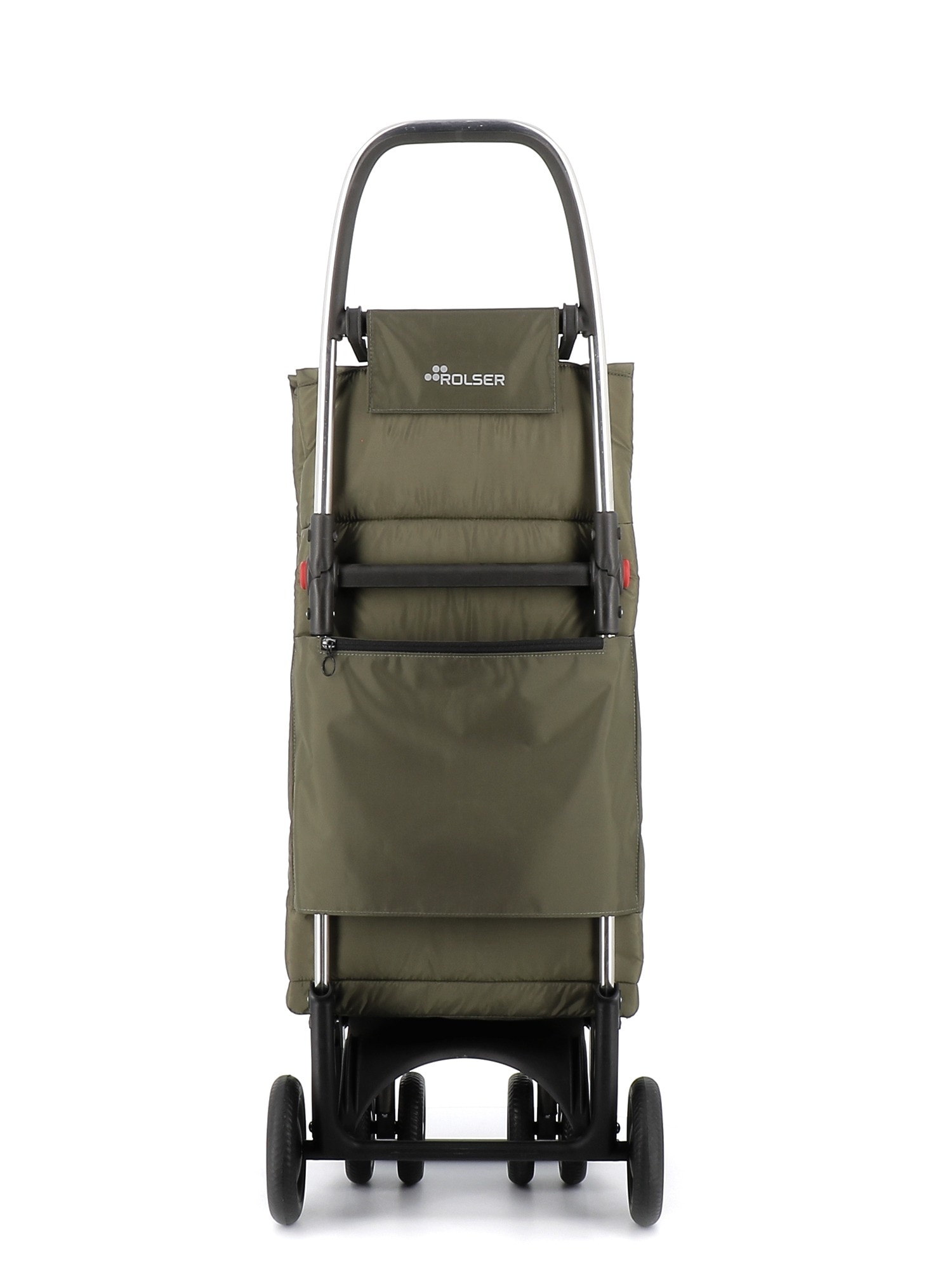 Imagen 3 de Carro de la compra Big Polar 4 Ruedas 2 Giratorias Plegable Rolser - Kaki Kaki