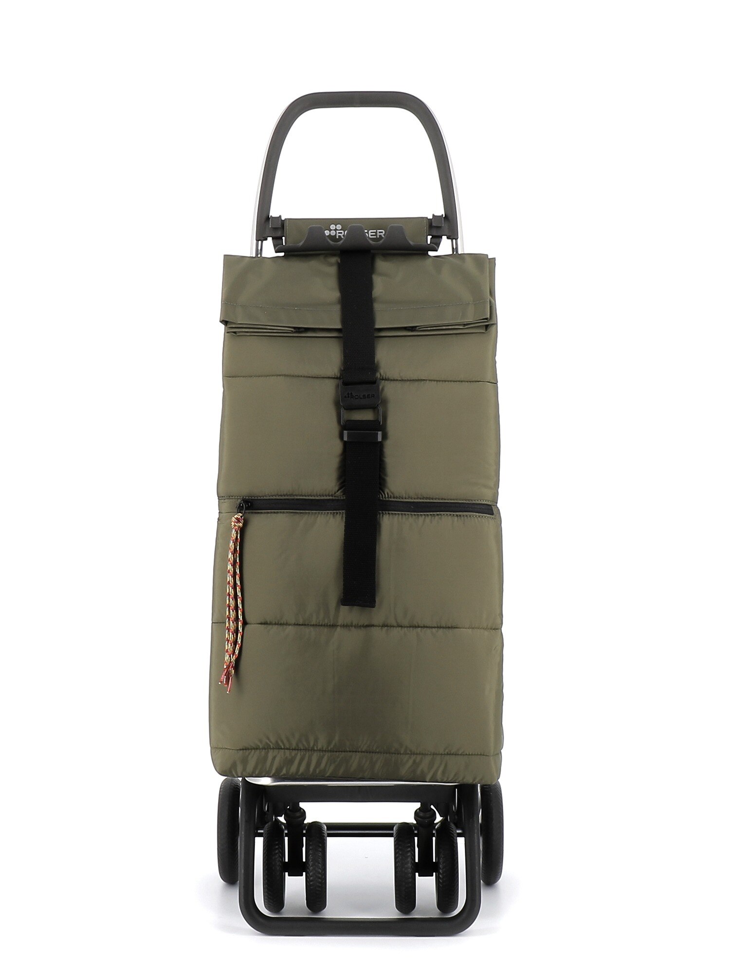 Imagen 4 de Carro de la compra Big Polar 4 Ruedas 2 Giratorias Plegable Rolser - Kaki Kaki