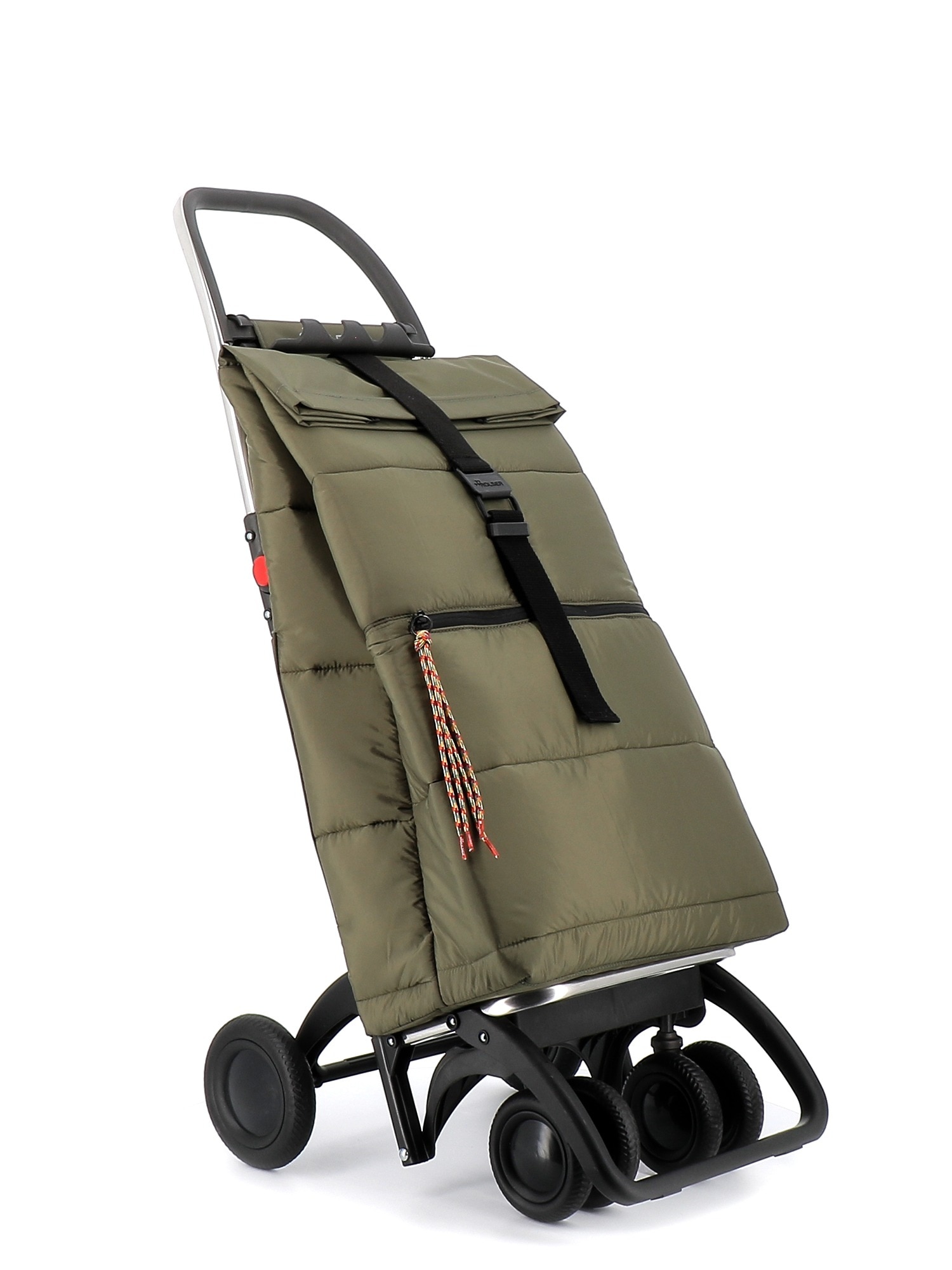 Imagen 5 de Carro de la compra Big Polar 4 Ruedas 2 Giratorias Plegable Rolser - Kaki Kaki