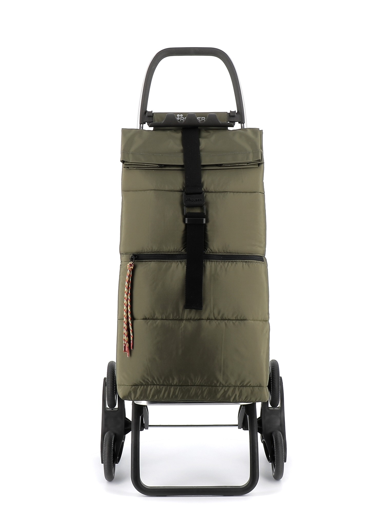 Imagen 4 de Carro de la compra Big Polar 6 Ruedas Sube Escaleras Plegable Rolser - Kaki Kaki