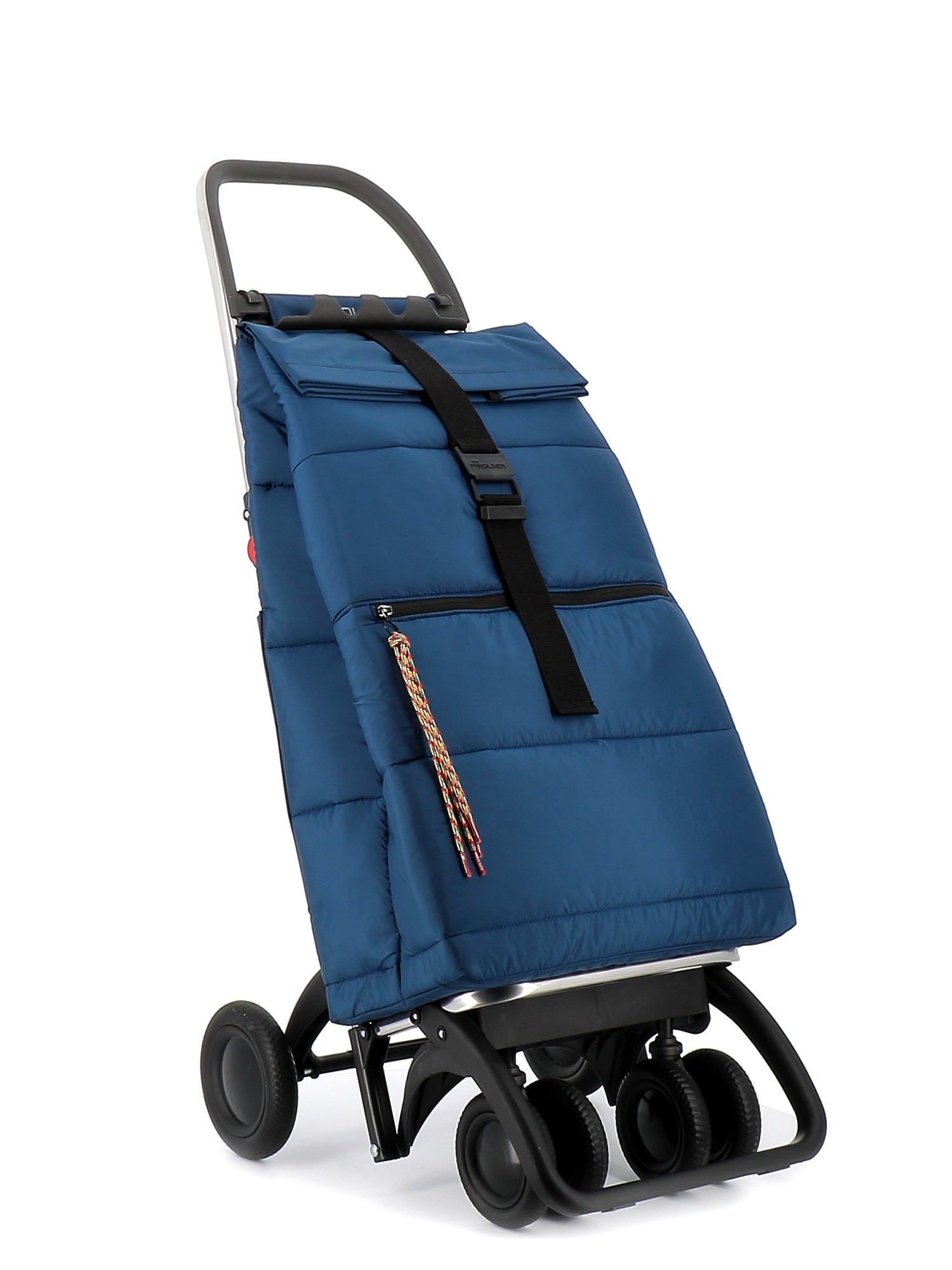 Imagen 5 de Carro de la compra Big Polar 4 Ruedas 2 Giratorias Plegable Rolser - Azul marino Azul marino