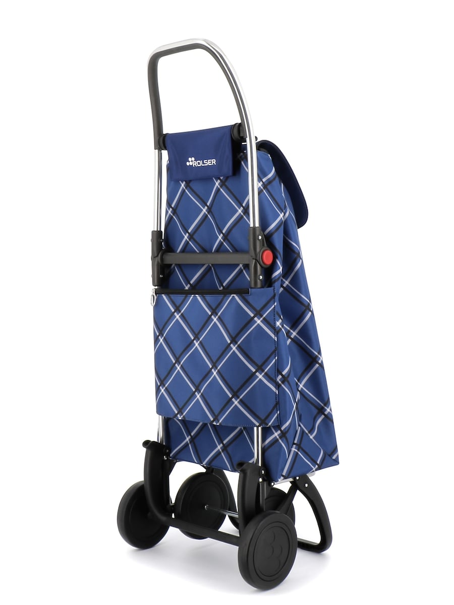 Carro de la compra I-Max Chiara 4 Ruedas Plegable Rolser Azul-3