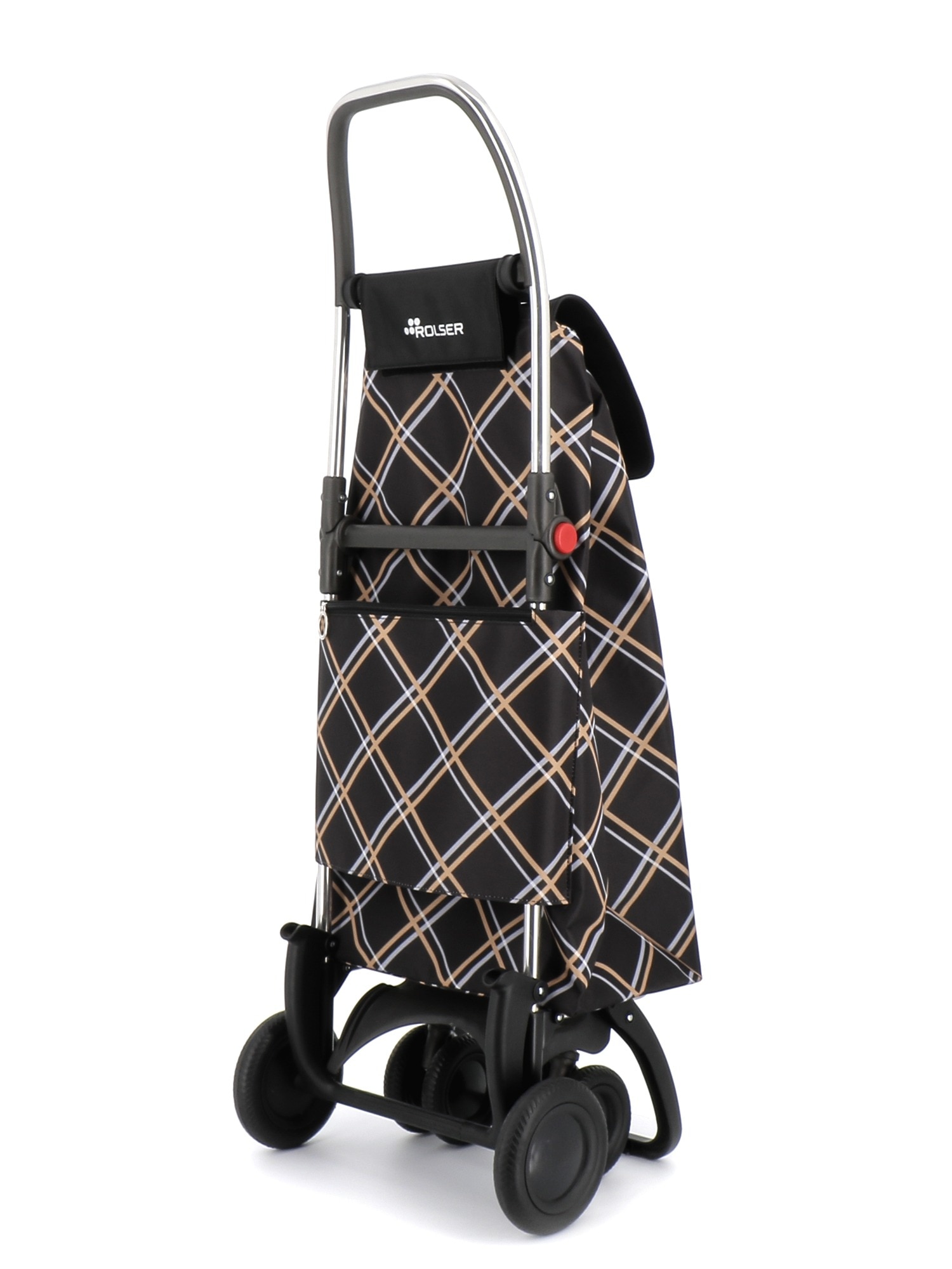Imagen 3 de Carro de la compra I-Max Chiara 4 Ruedas 2 Giratorias Plegable Rolser - Negro Negro
