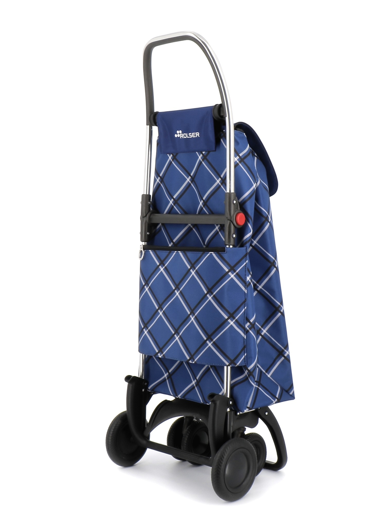 Imagen 3 de Carro de la compra I-Max Chiara 4 Ruedas 2 Giratorias Plegable Rolser - Azul Azul