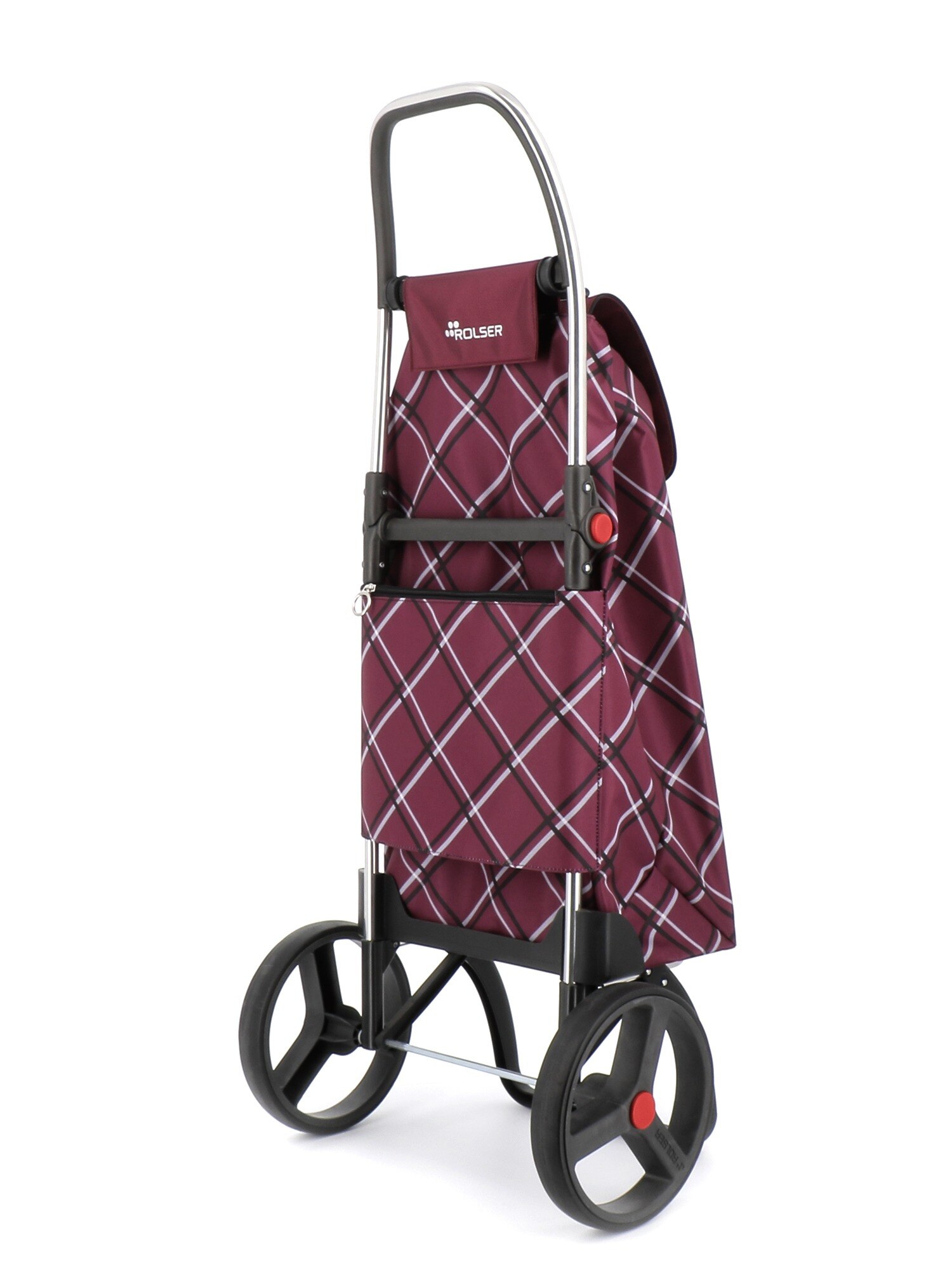 Imagen 3 de Carro de la compra I-Max Chiara 2 Ruedas Grandes Plegable Rolser - Burdeos Burdeos