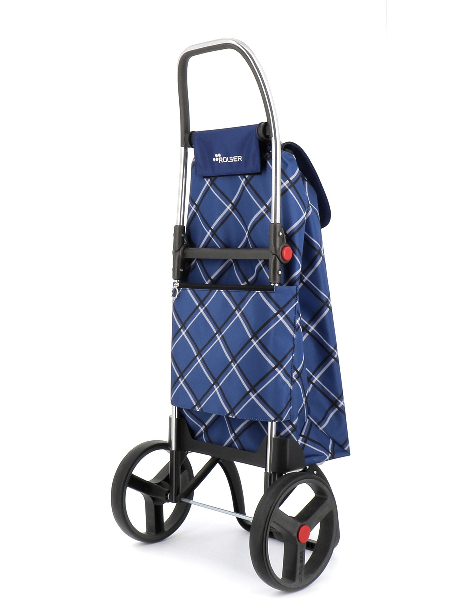 Imagen 3 de Carro de la compra I-Max Chiara 2 Ruedas Grandes Plegable Rolser - Azul Azul