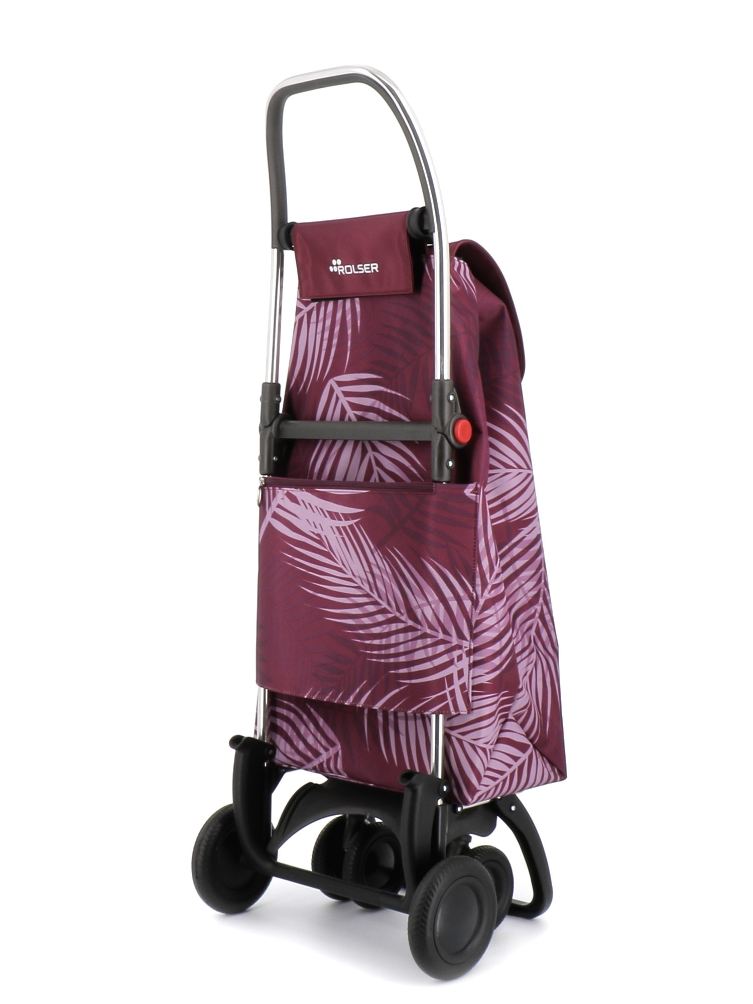Imagen 3 de Carro de la compra I-Max Costa Rica 4 Ruedas 2 Giratorias Plegable Rolser - Burdeos Burdeos