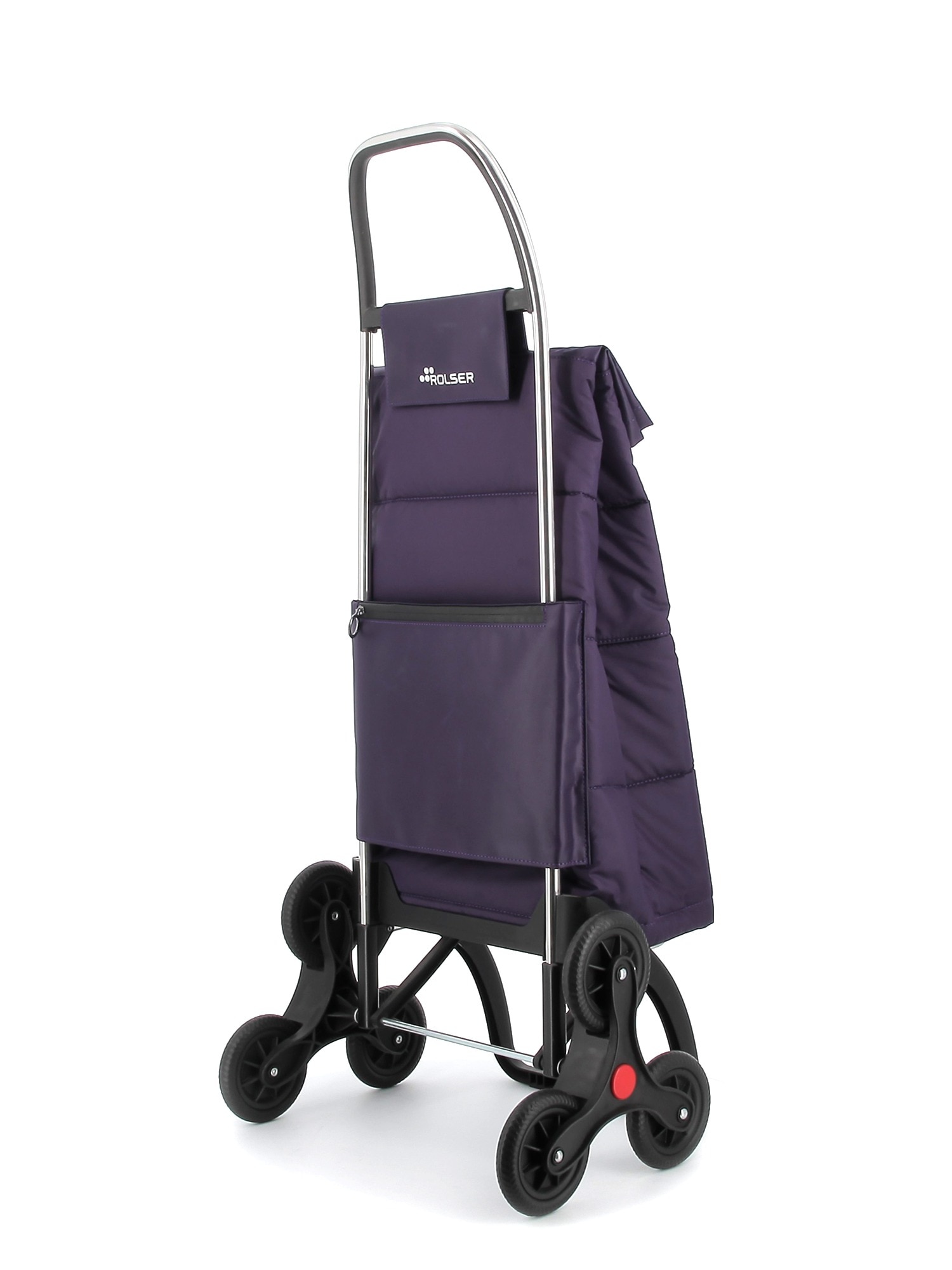 Imagen 3 de Carro de la compra Big Polar 6 Ruedas Sube Escaleras Rolser - Morado Morado