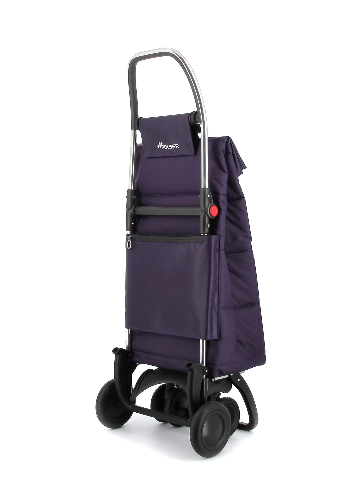 Imagen 3 de Carro de la compra Big Polar 4 Ruedas 2 Giratorias Plegable Rolser - Morado Morado