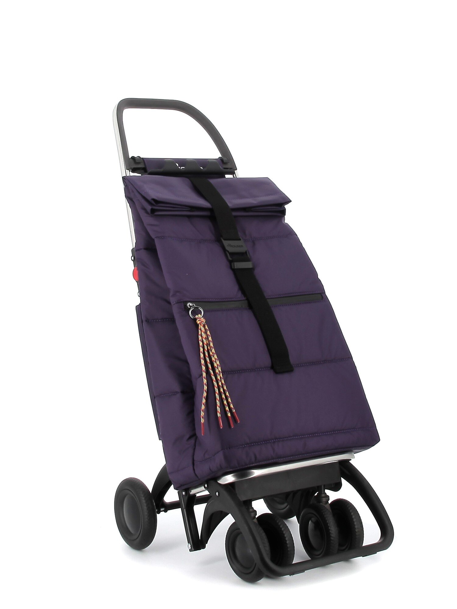 Imagen 6 de Carro de la compra Big Polar 4 Ruedas 2 Giratorias Plegable Rolser - Morado Morado