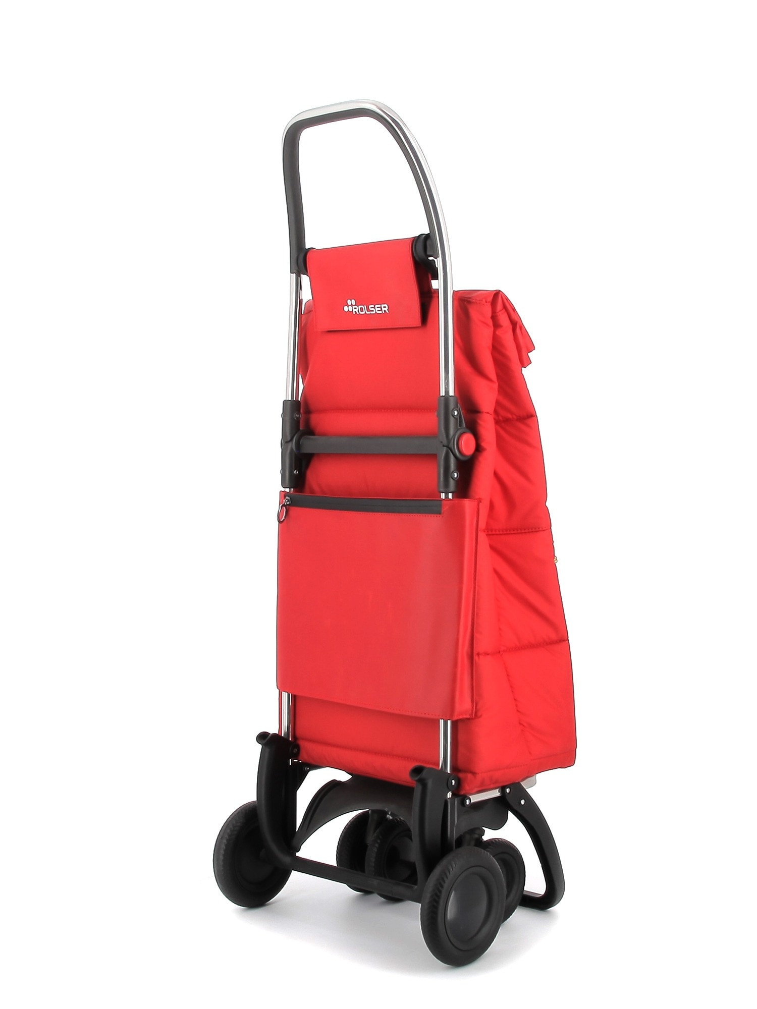 Imagen 3 de Carro de la compra Big Polar 4 Ruedas 2 Giratorias Plegable Rolser - Rojo Rojo