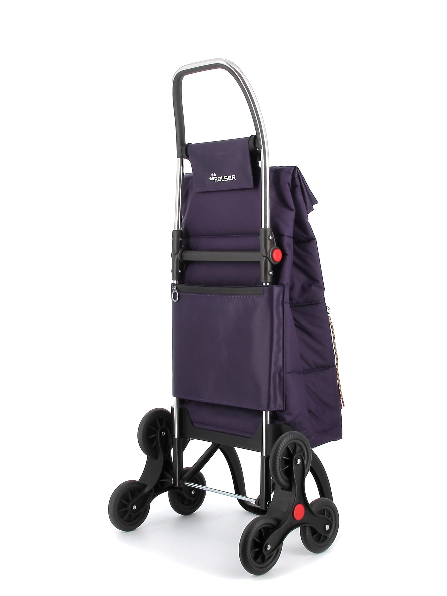 Imagen 3 de Carro de la compra Big Polar 6 Ruedas Sube Escaleras Plegable Rolser - Morado Morado