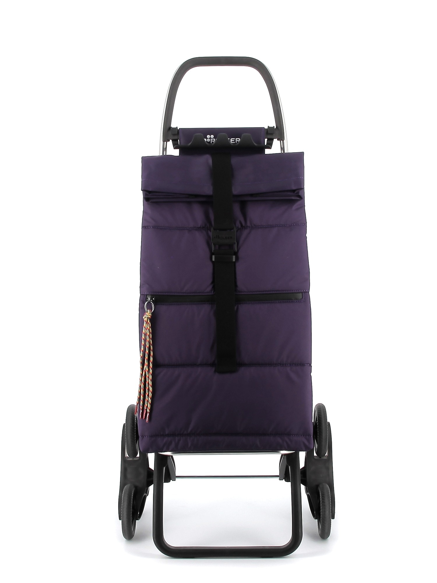 Imagen 5 de Carro de la compra Big Polar 6 Ruedas Sube Escaleras Plegable Rolser - Morado Morado