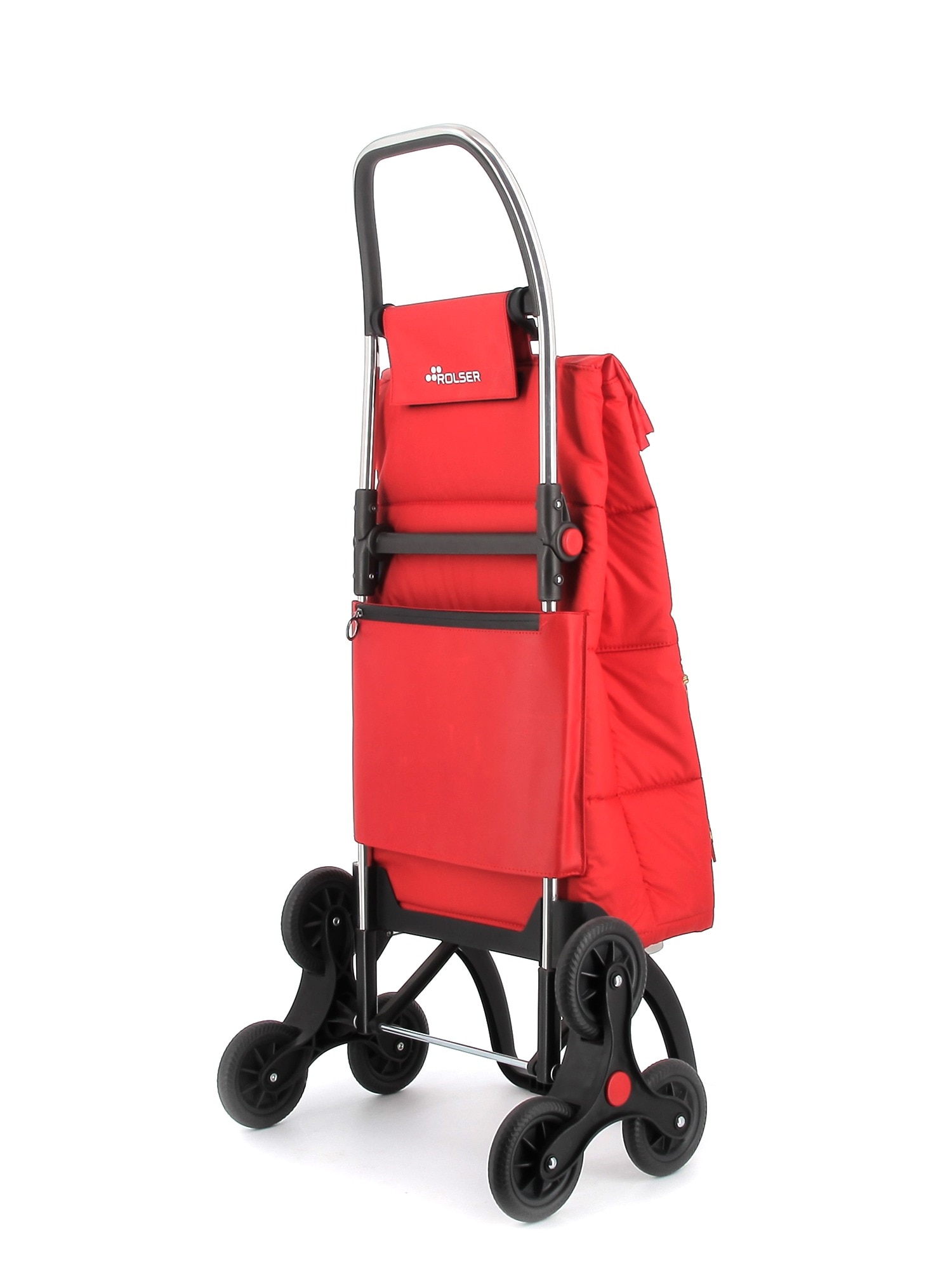 Imagen 3 de Carro de la compra Big Polar 6 Ruedas Sube Escaleras Plegable Rolser - Rojo Rojo