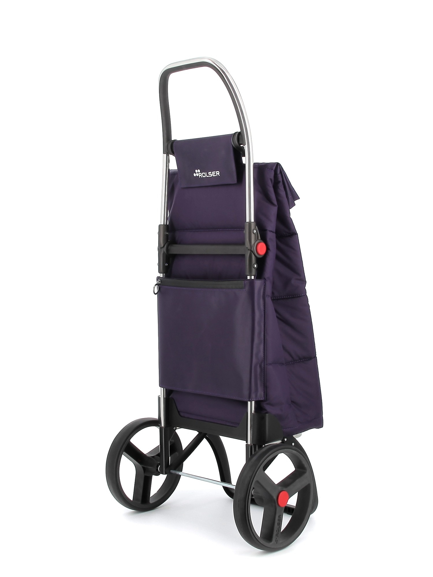 Imagen 3 de Carro de la compra Big Polar 2 Ruedas Grandes Plegable Rolser - Morado Morado