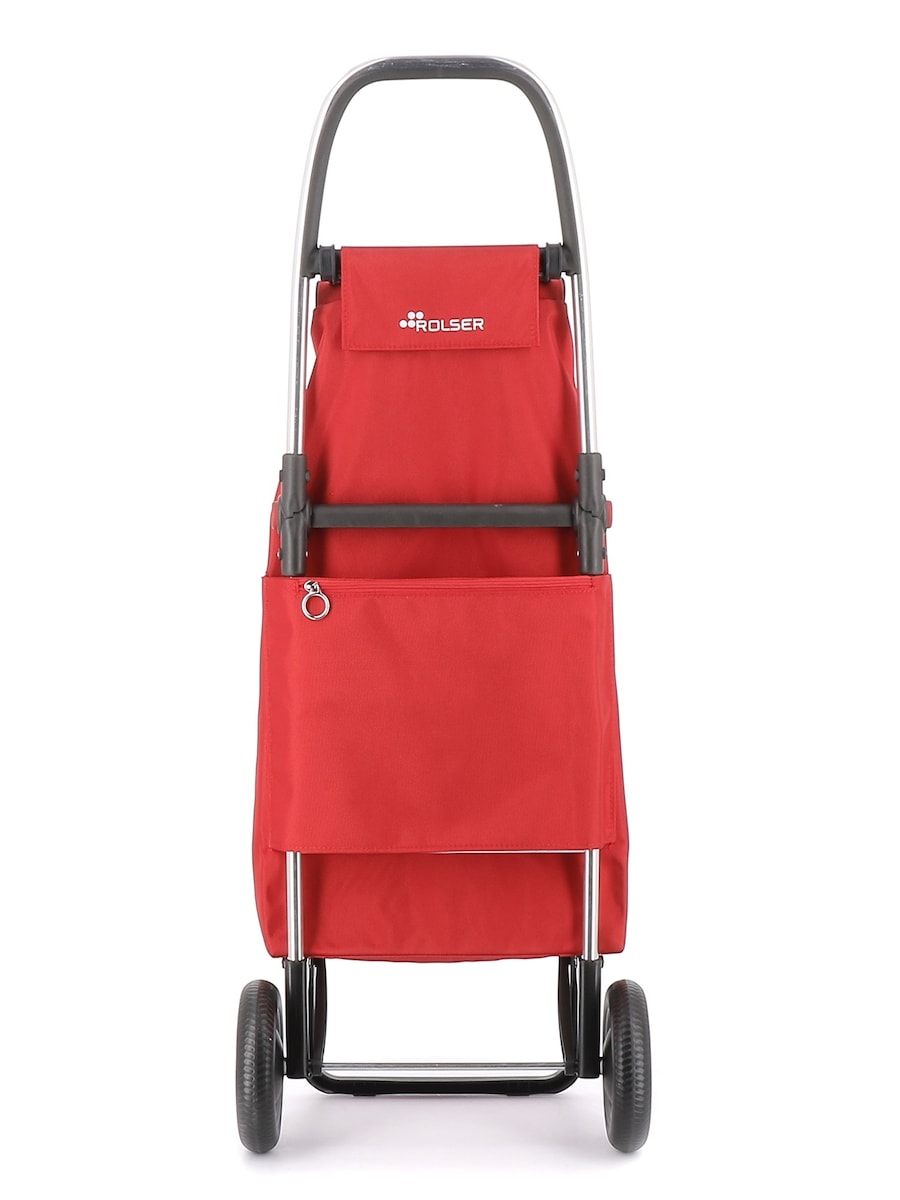 Combo Carro de la compra I-Max MF 2 Ruedas Plegable + Bolsa Extra Rolser Rojo-4