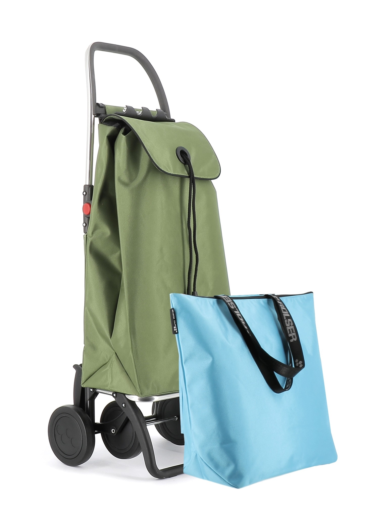 Imagen 1 de Combo Carro de la compra I-Max MF 4 Ruedas Plegable + Bolsa Extra Rolser - Kaki Kaki