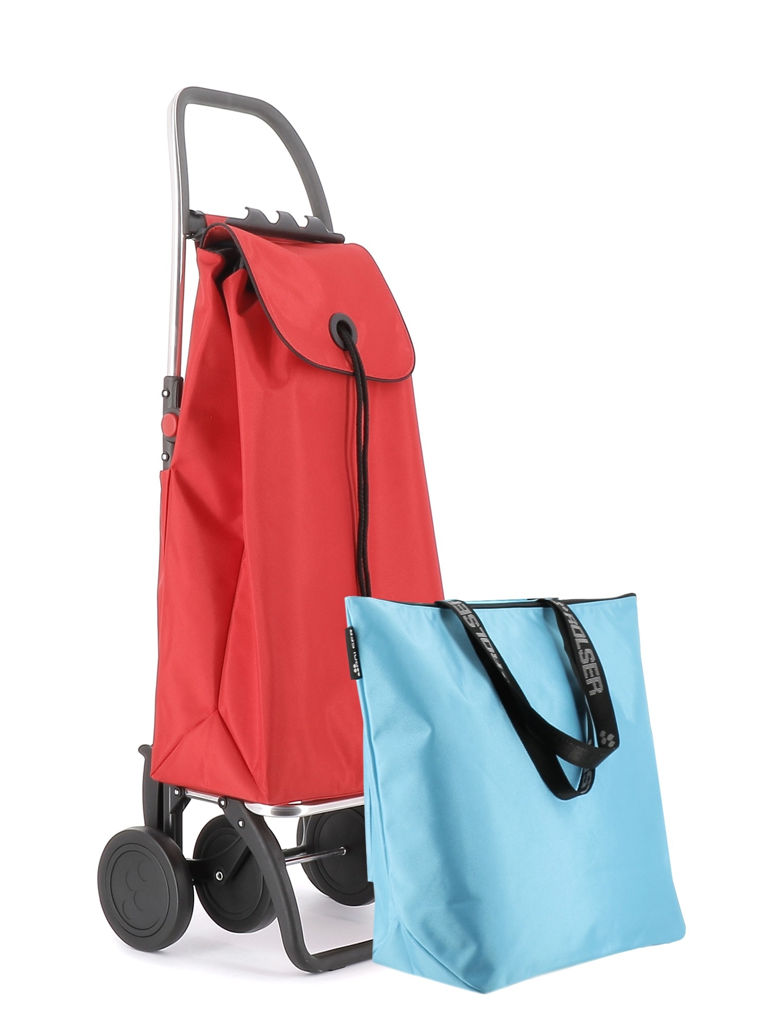 Imagen 1 de Combo Carro de la compra I-Max MF 4 Ruedas Plegable + Bolsa Extra Rolser - Rojo Rojo
