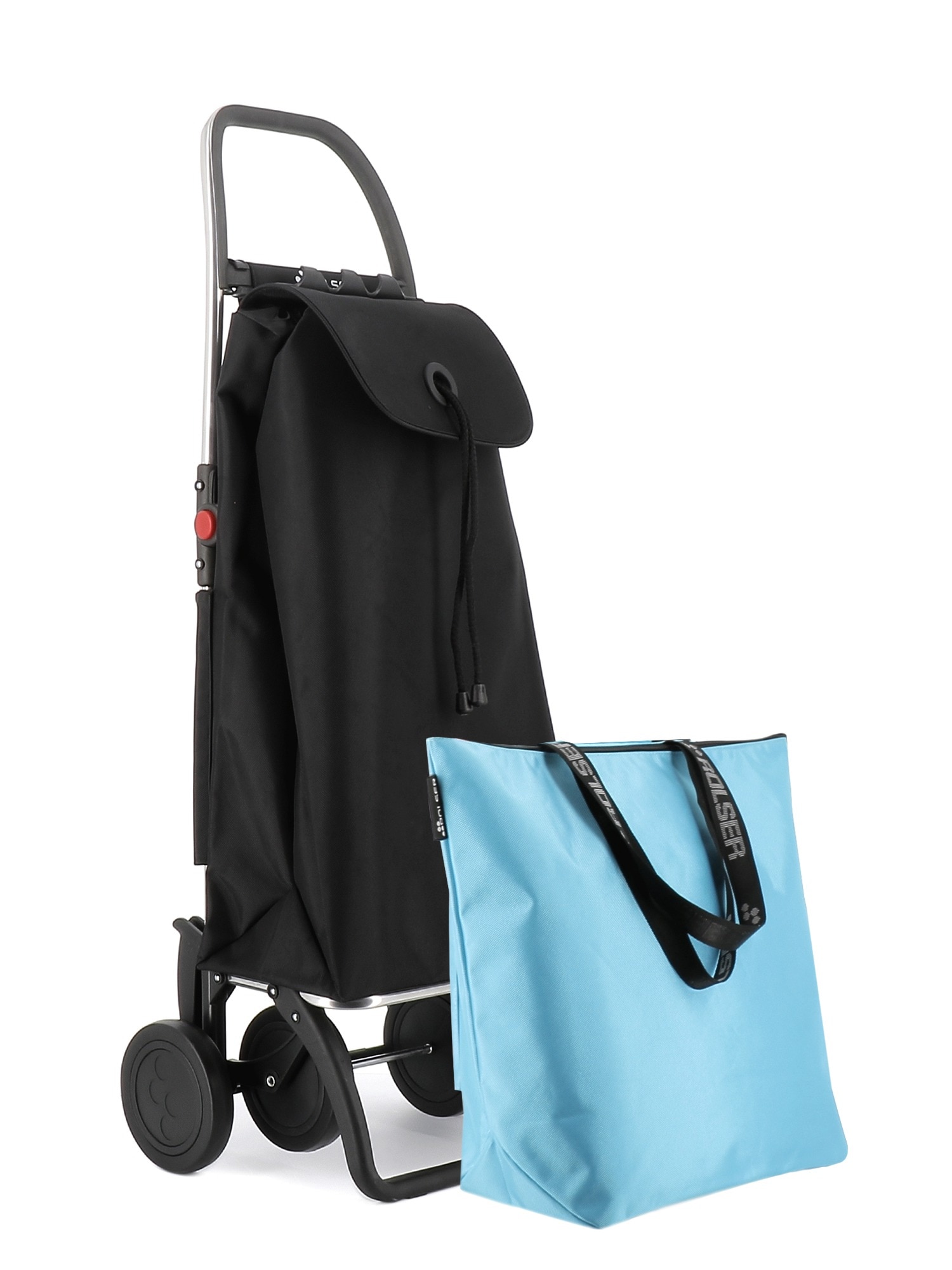 Imagen 1 de Combo Carro de la compra I-Max MF 4 Ruedas Plegable + Bolsa Extra Rolser - Negro Negro
