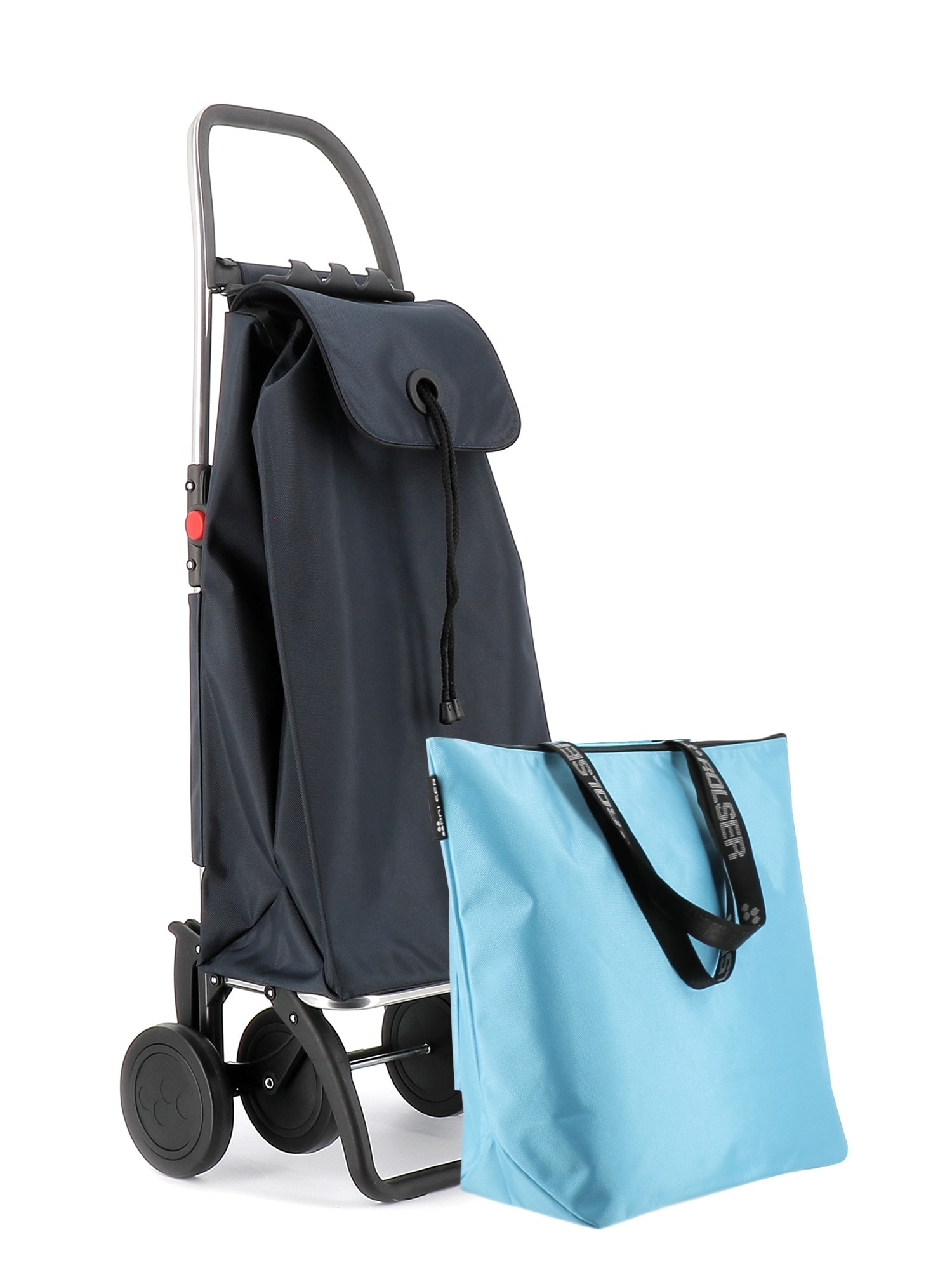 Imagen 1 de Combo Carro de la compra I-Max MF 4 Ruedas Plegable + Bolsa Extra Rolser - Gris Gris