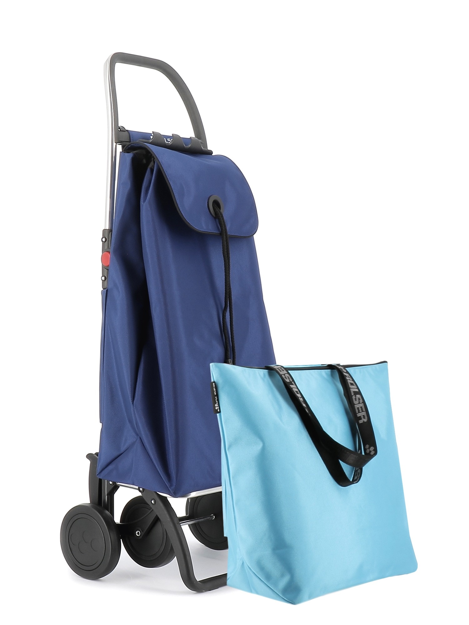 Imagen 1 de Combo Carro de la compra I-Max MF 4 Ruedas Plegable + Bolsa Extra Rolser - Azul Azul
