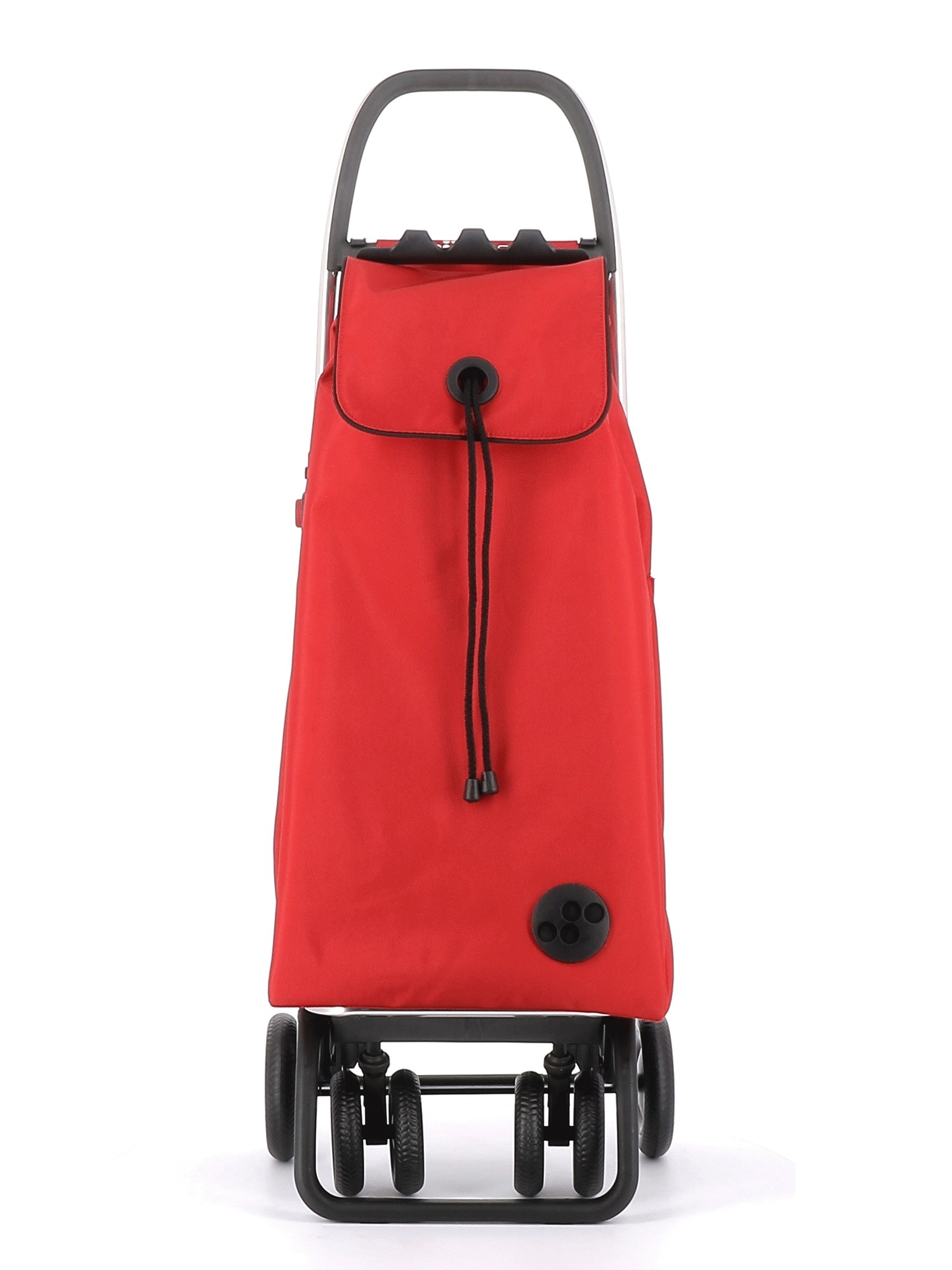 Imagen 5 de Combo Carro de la compra I-Max MF 4 Ruedas 2 Giratorias Plegable + Bolsa Extra Rolser - Rojo Rojo