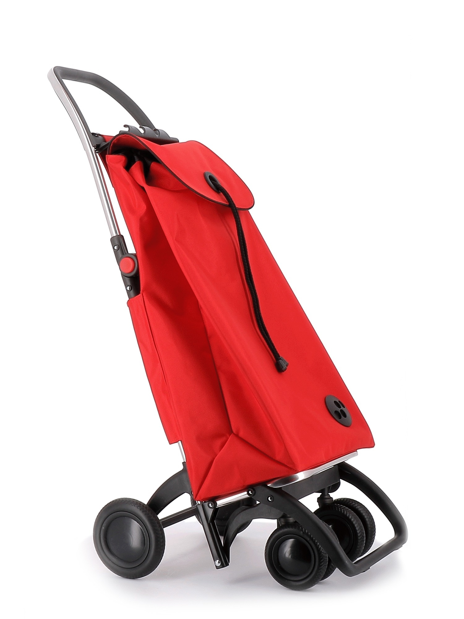 Imagen 6 de Combo Carro de la compra I-Max MF 4 Ruedas 2 Giratorias Plegable + Bolsa Extra Rolser - Rojo Rojo