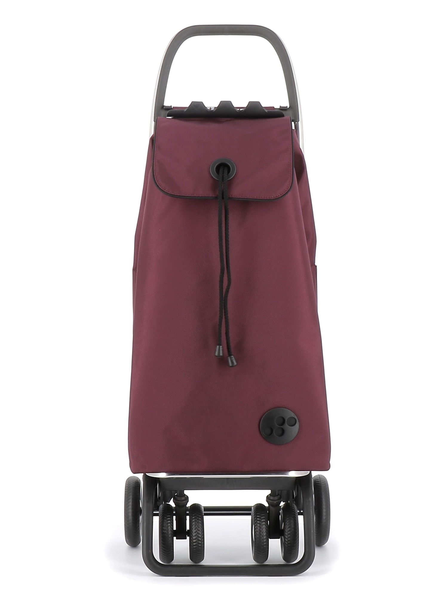 Imagen 5 de Combo Carro de la compra I-Max MF 4 Ruedas 2 Giratorias Plegable + Bolsa Extra Rolser - Burdeos Burdeos